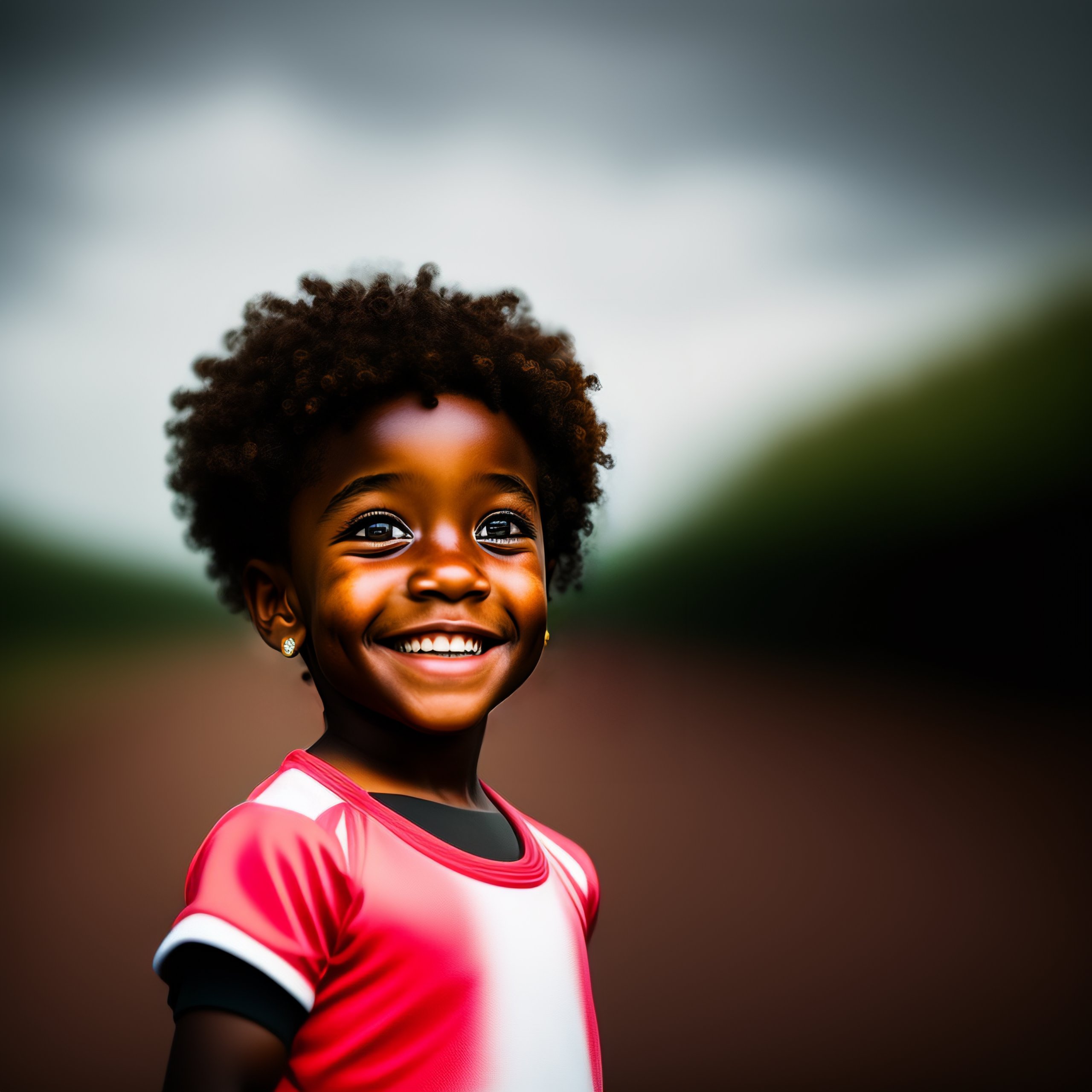 smiling black child