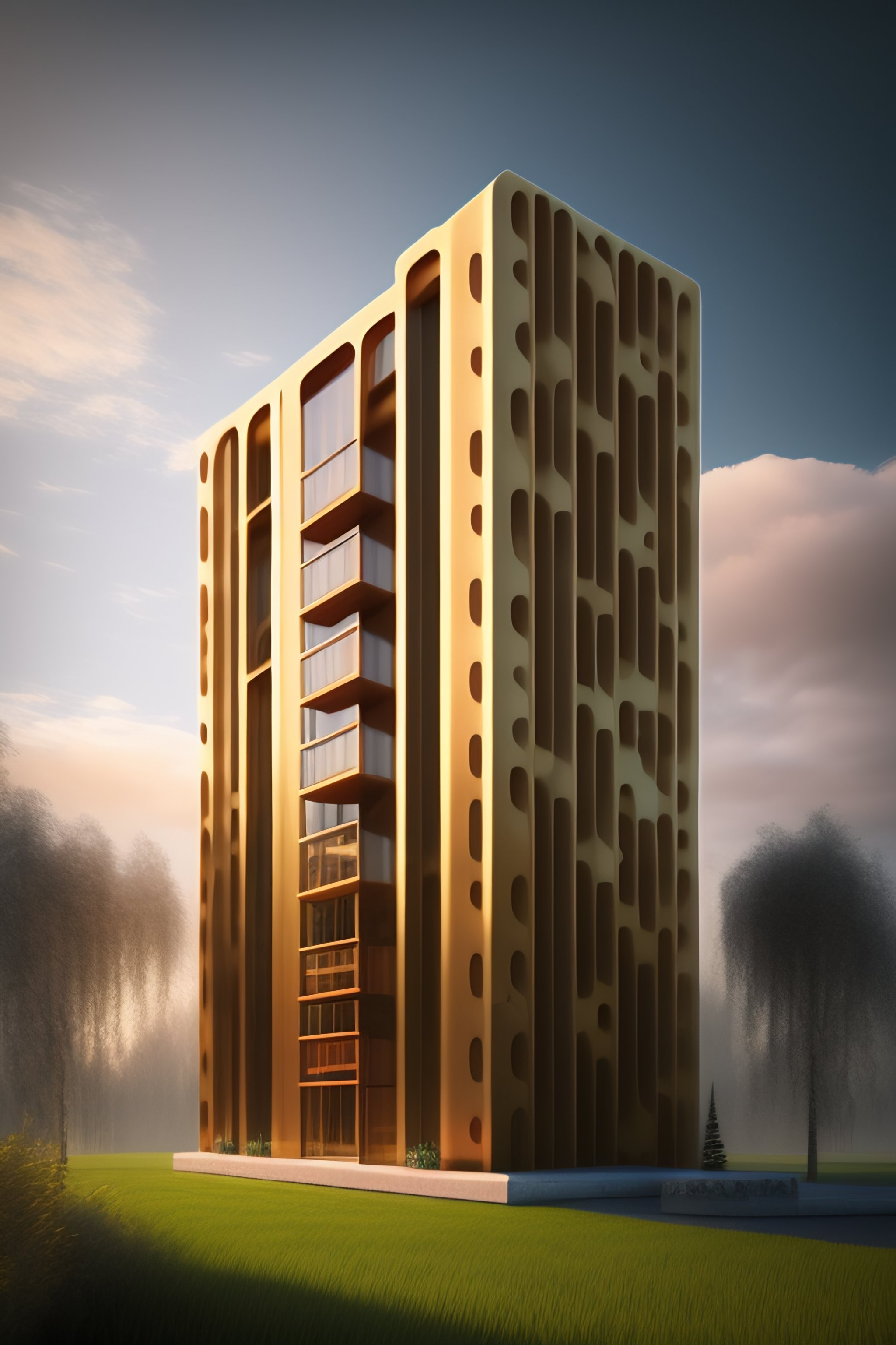 Lexica - 3d stylized building