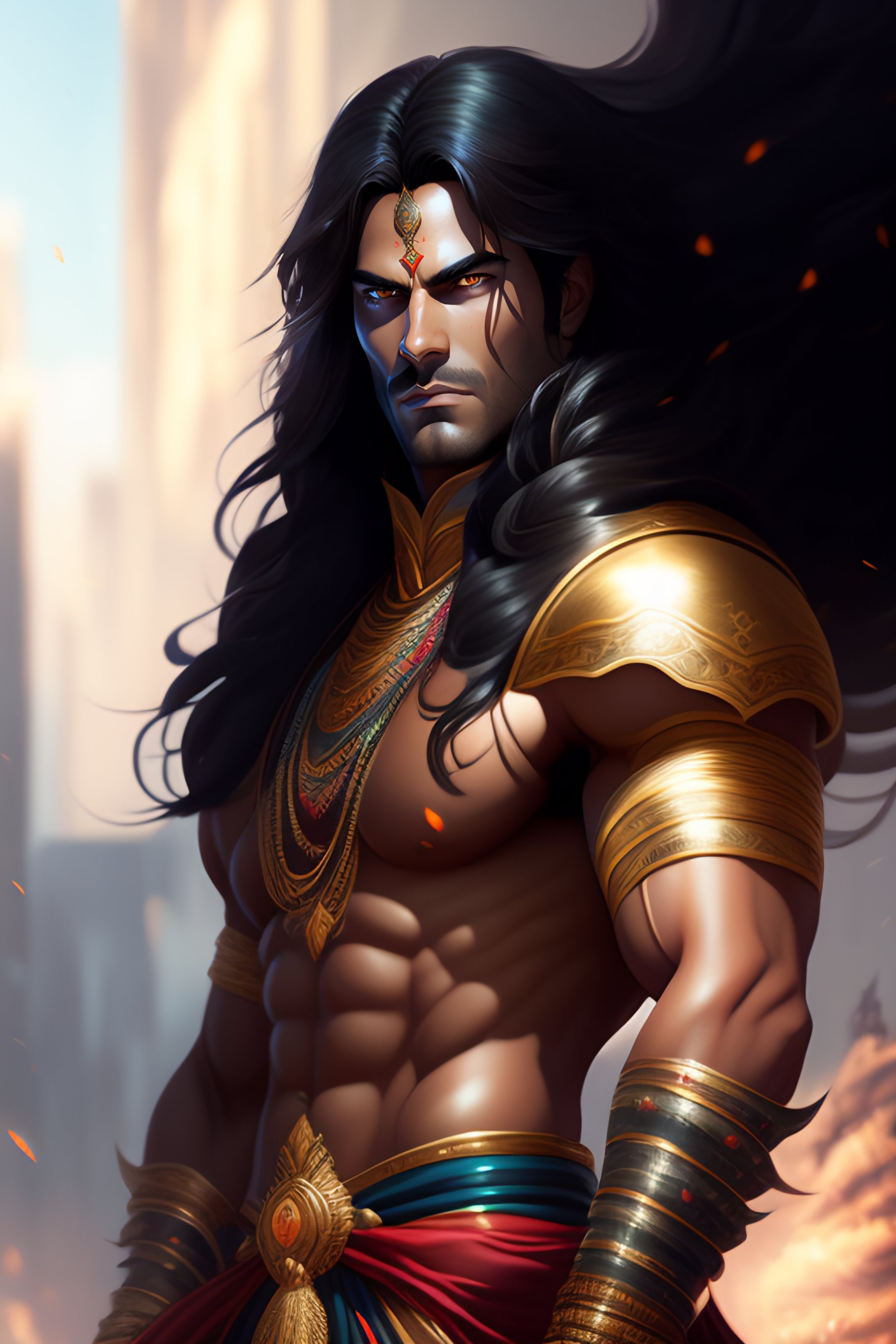 Lexica - Full body potrait of henry cavil as suryaputra karna ...