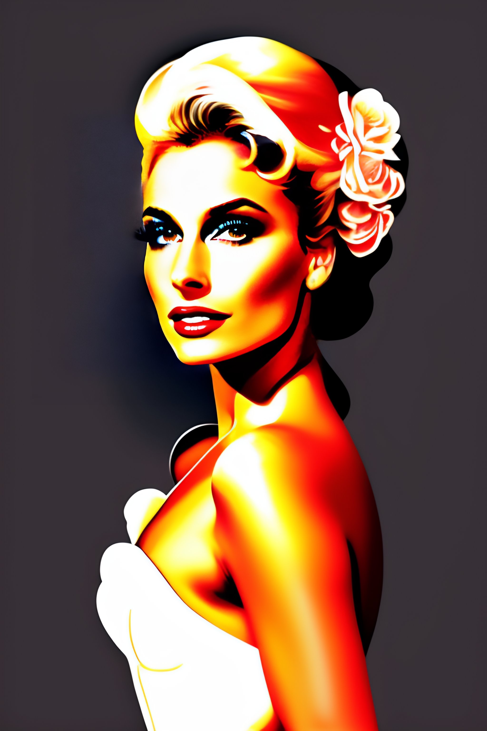 Lexica - Pretty woman draw vector