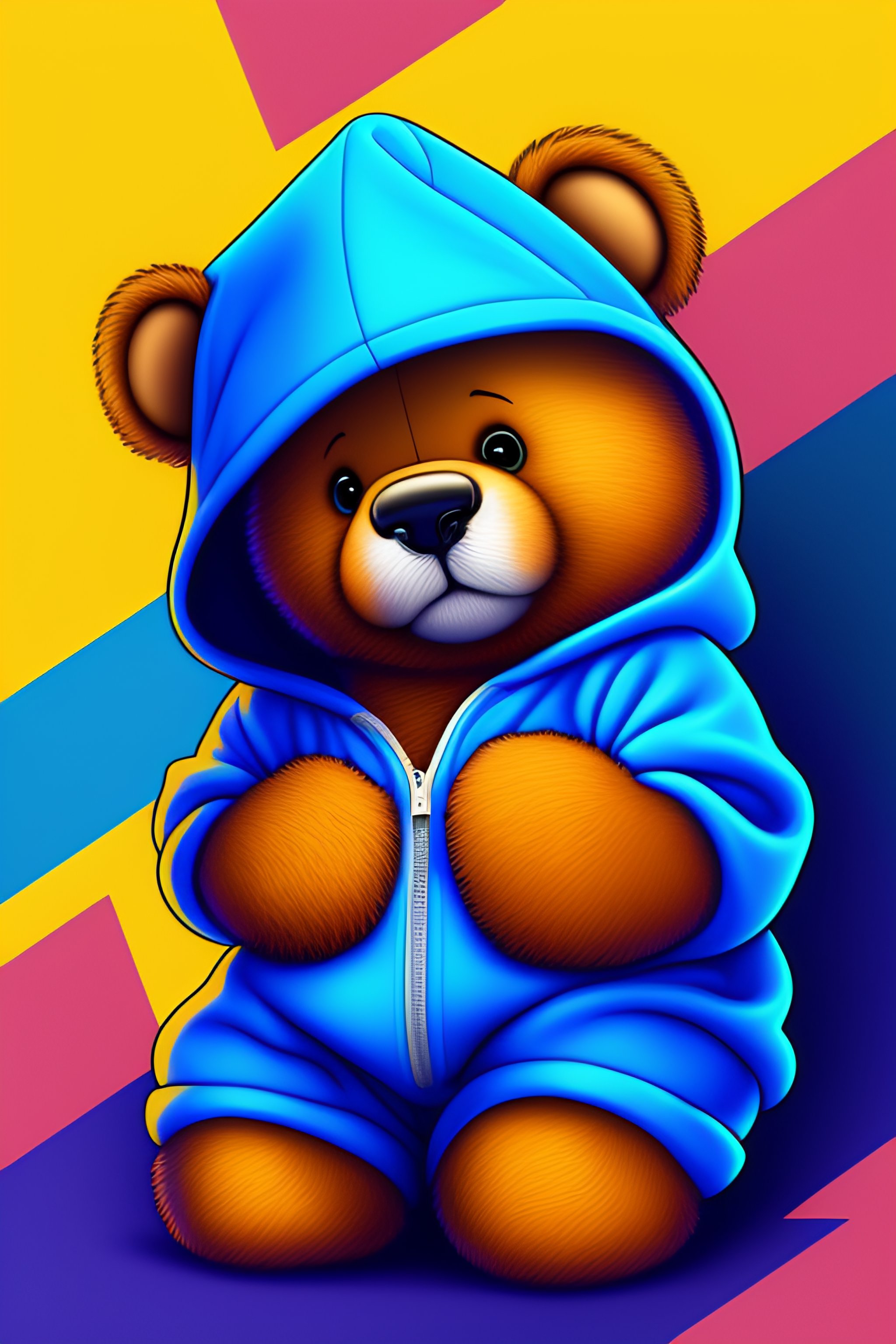 Teddy bear deals wearing hoodie