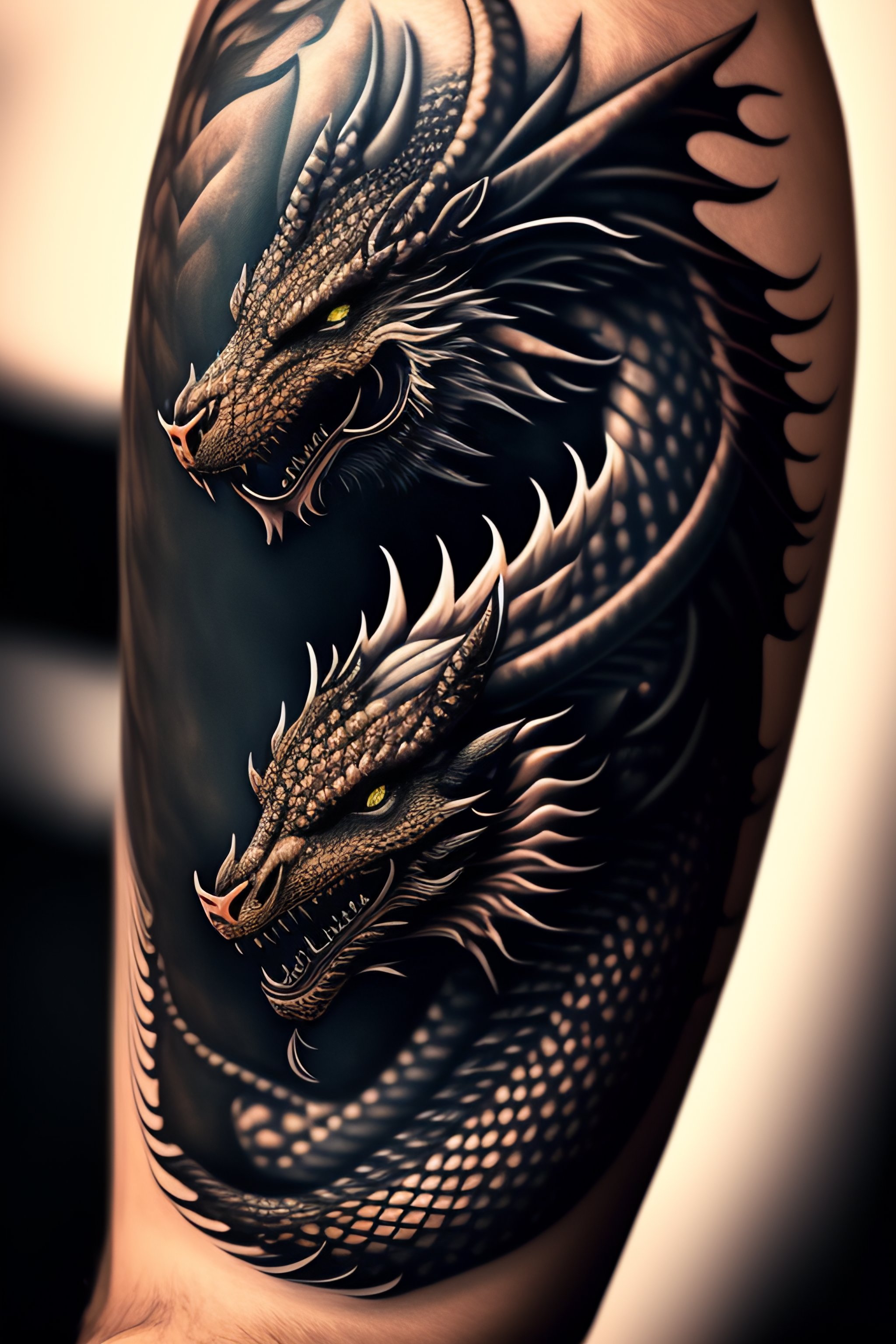 gothic dragon tattoos