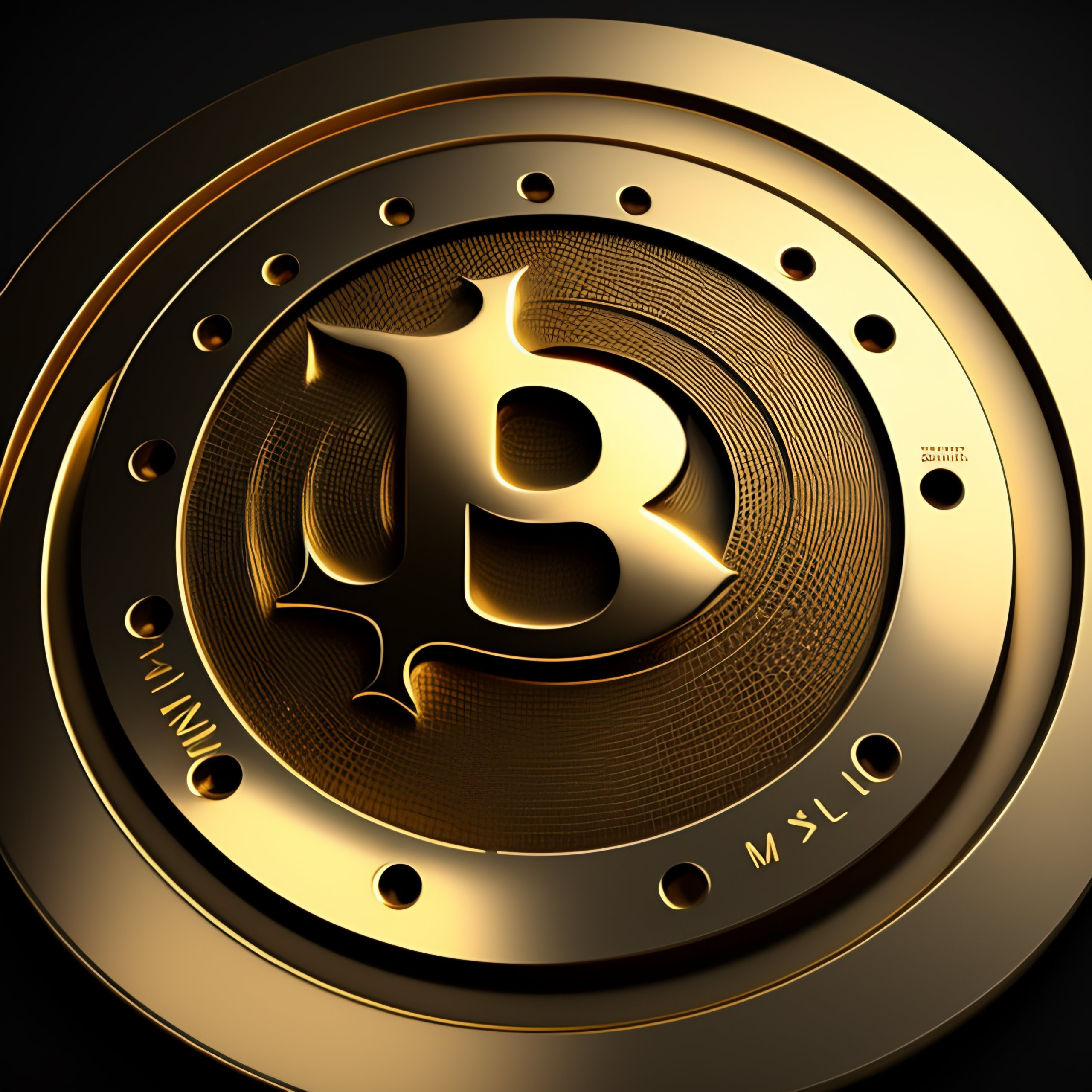 Lexica - Cryptocurrency, round logo, matrix, math, capital letter M ...