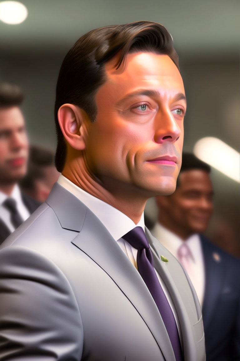 Lexica Jordan belfort,wall street ,, looking at camera, , super