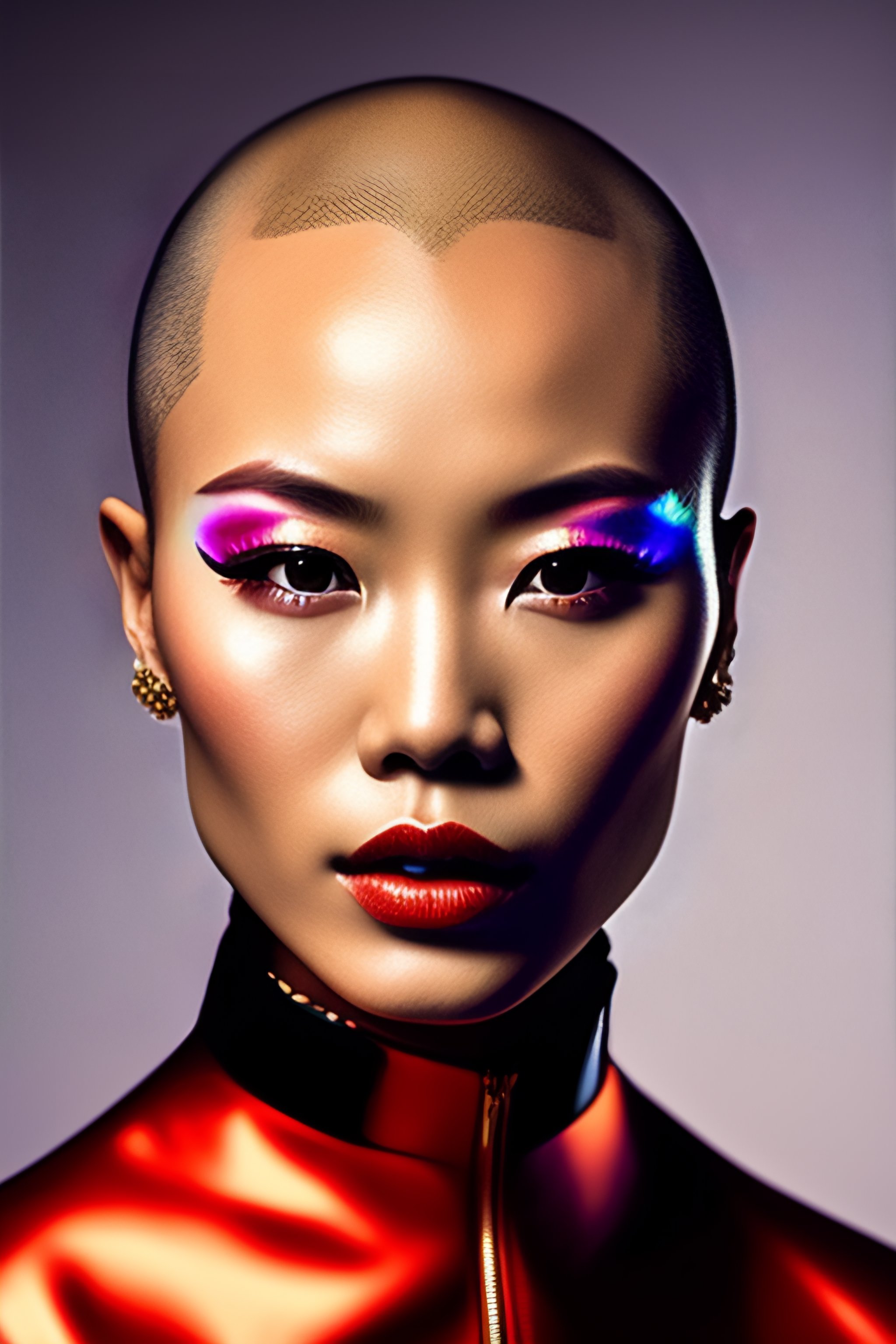 Lexica - {{{hairstyle bald}}},,no make,highly quality female taken ...
