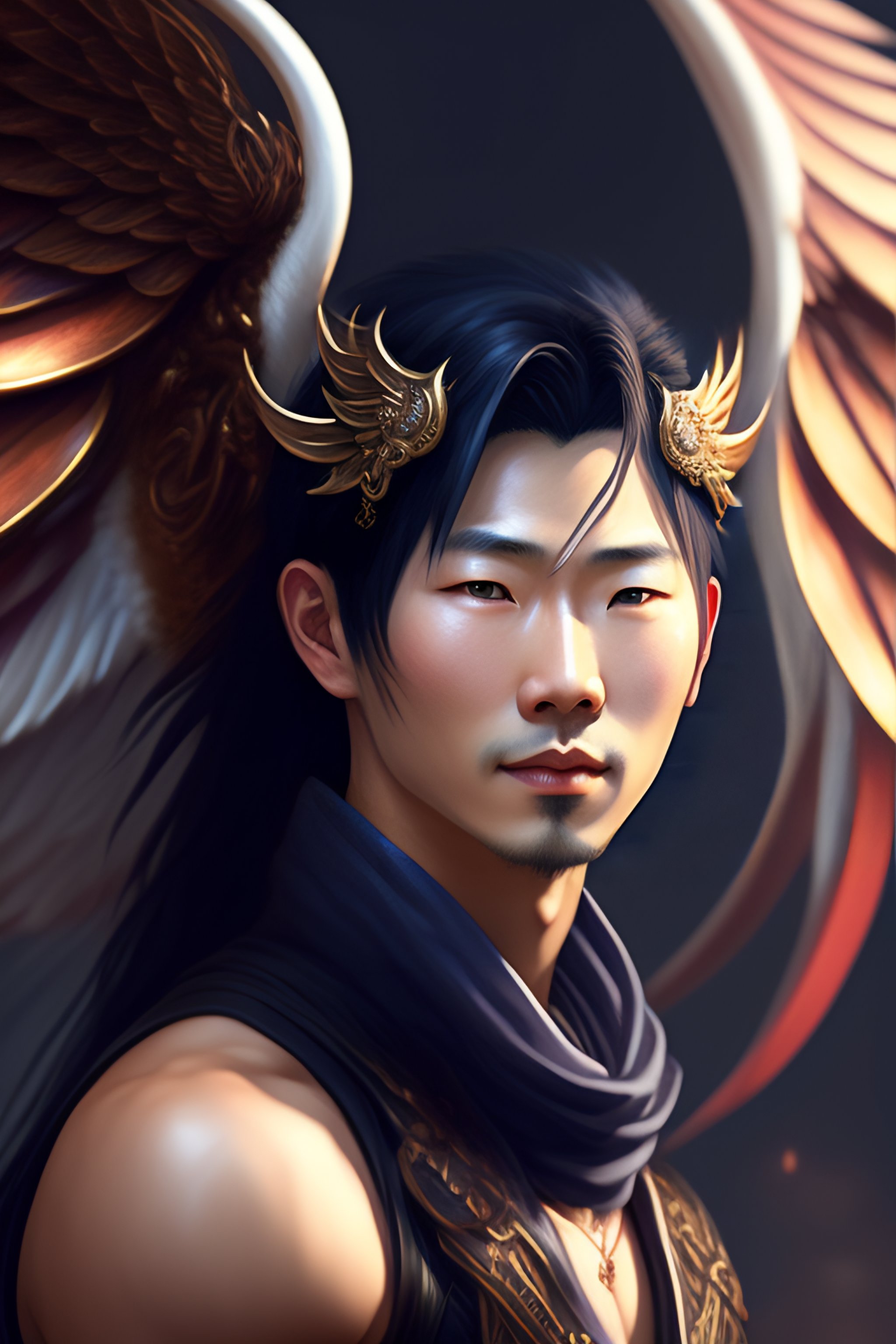 lexica-portrait-of-a-full-body-of-japanese-man-age-20-dragon-wings