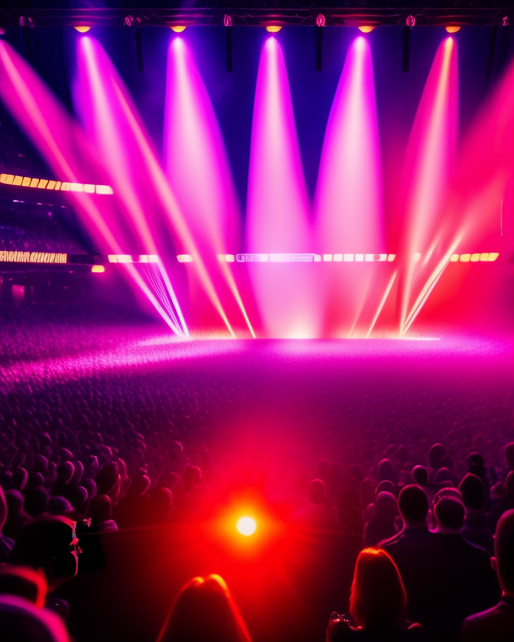 Lexica Idol concert live venue, lens flare, high definition, 8K