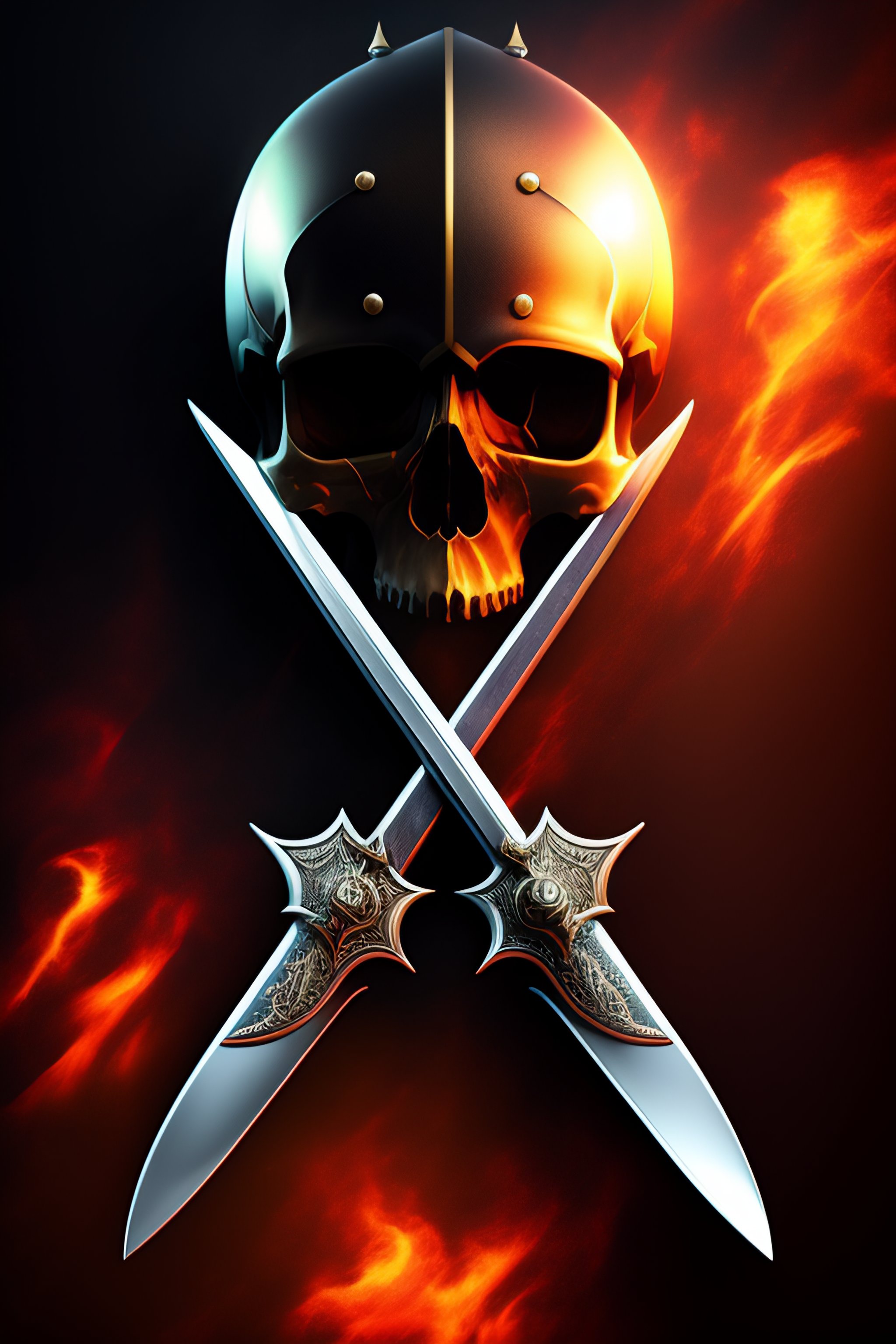 Lexica - X-shaped swords with a skull and a pirate hat