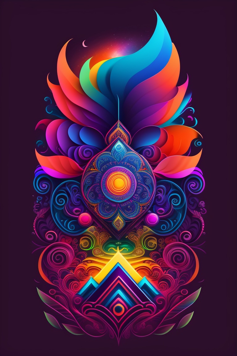 Lexica - A vibrant and energetic aura-themed funkey tshirt design ...