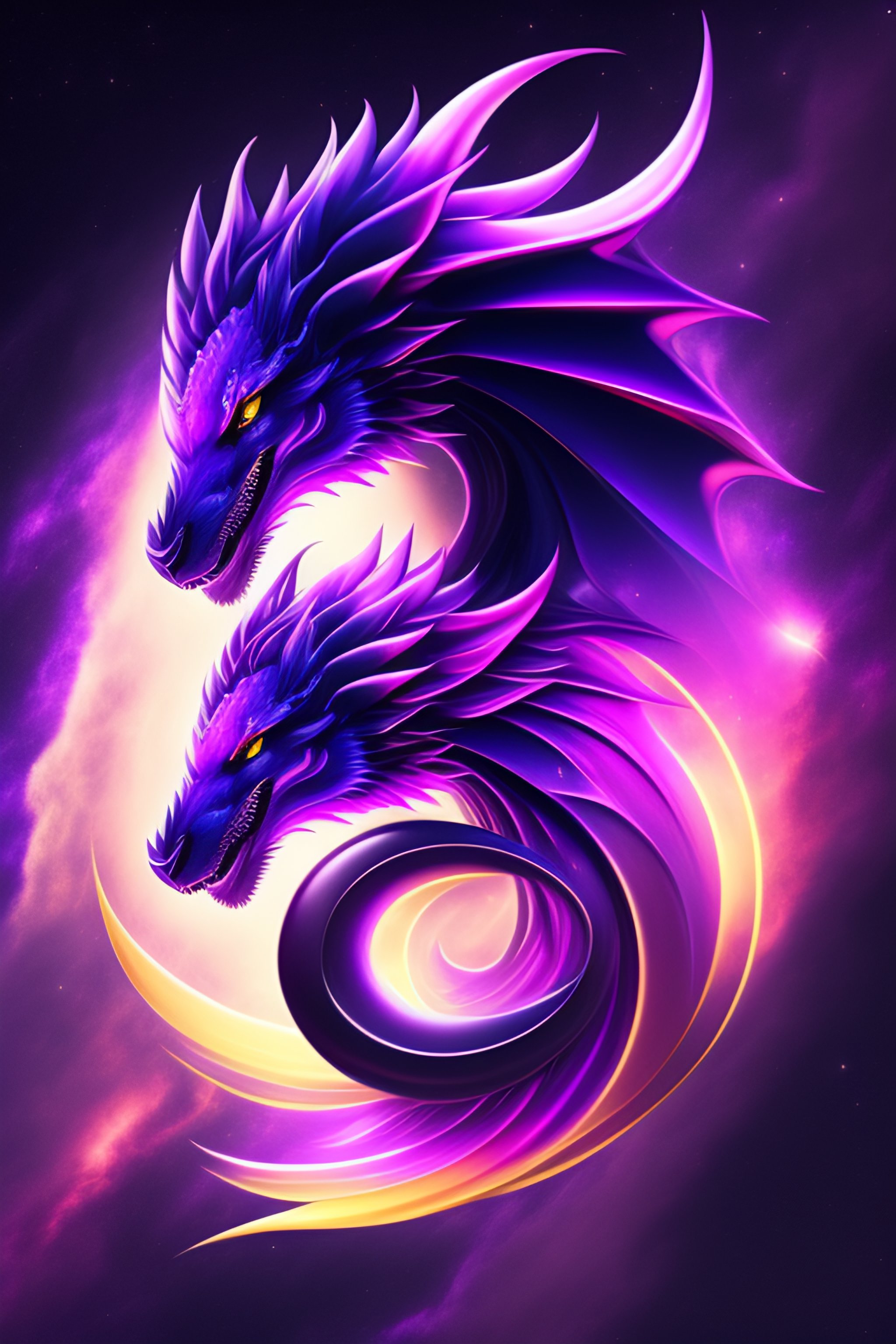 purple fire dragon