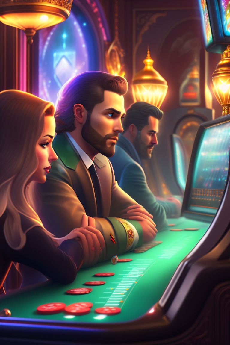 Lexica - Online casino, people, slot machines, money, shadows, new ...