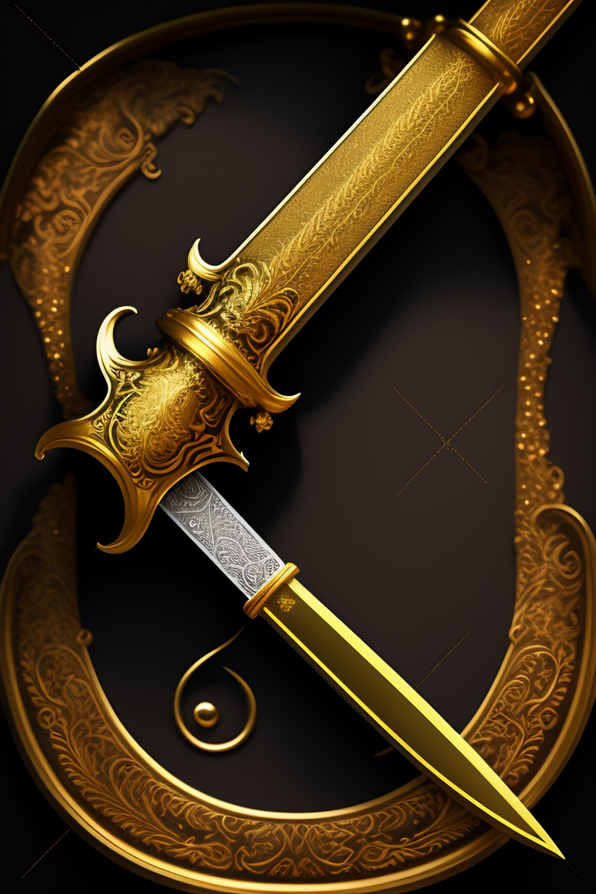 Ornate Gold Sword