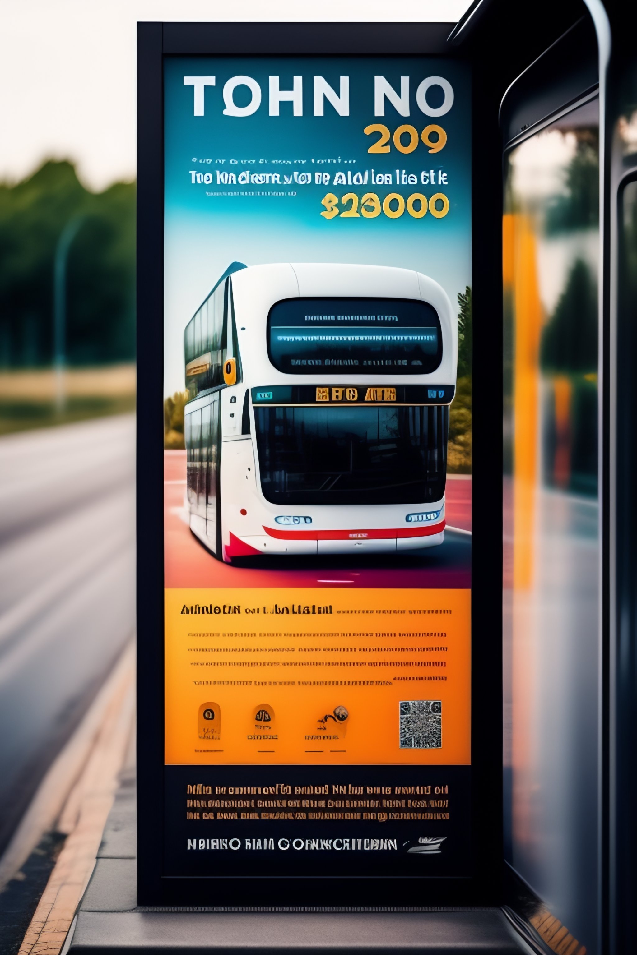 Lexica - An advertisement poster on a bus stop describing a killer robot