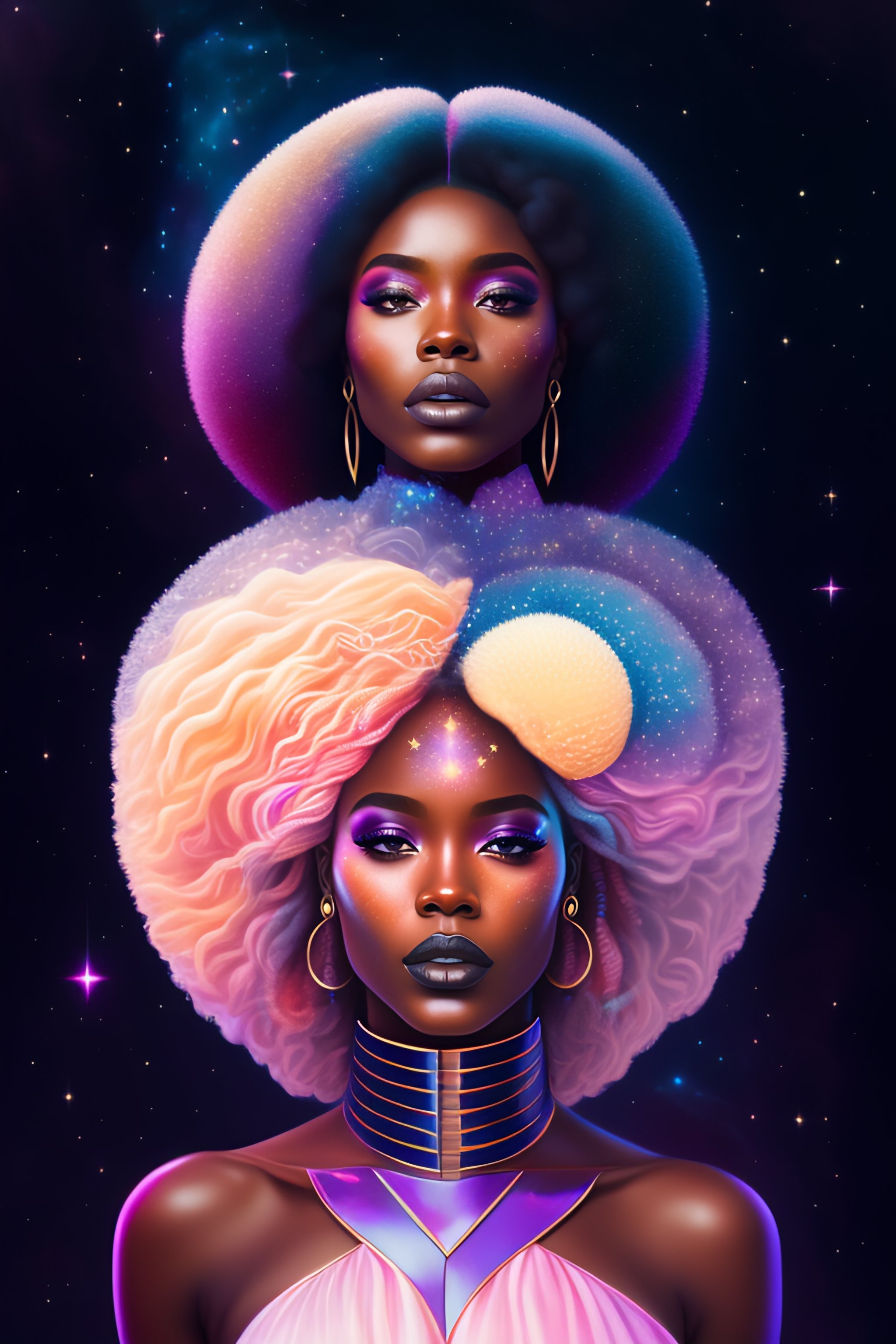 Lexica - You are the universe experiencing itself., black woman ...