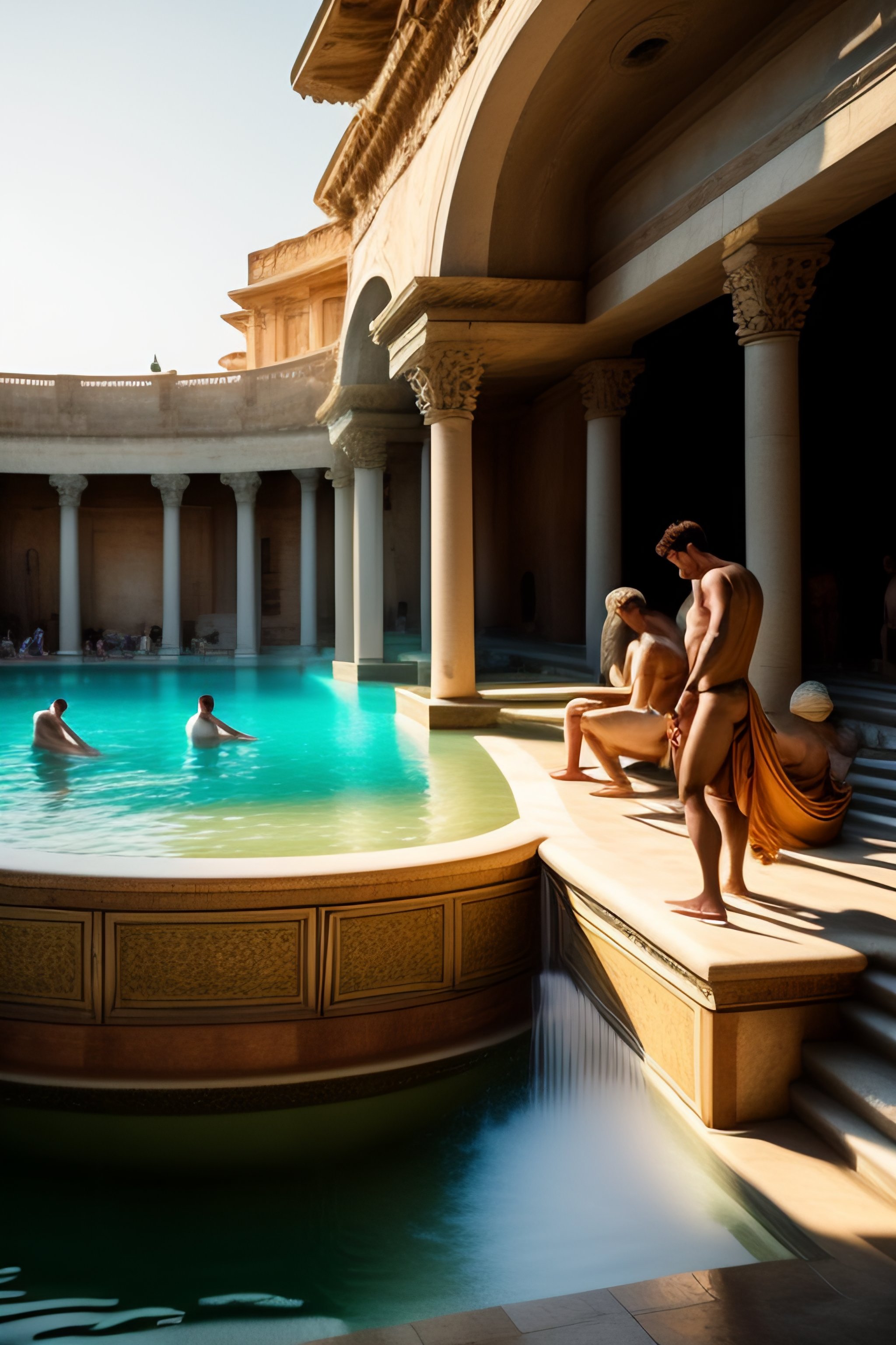 Lexica - Ancient roman bathing men