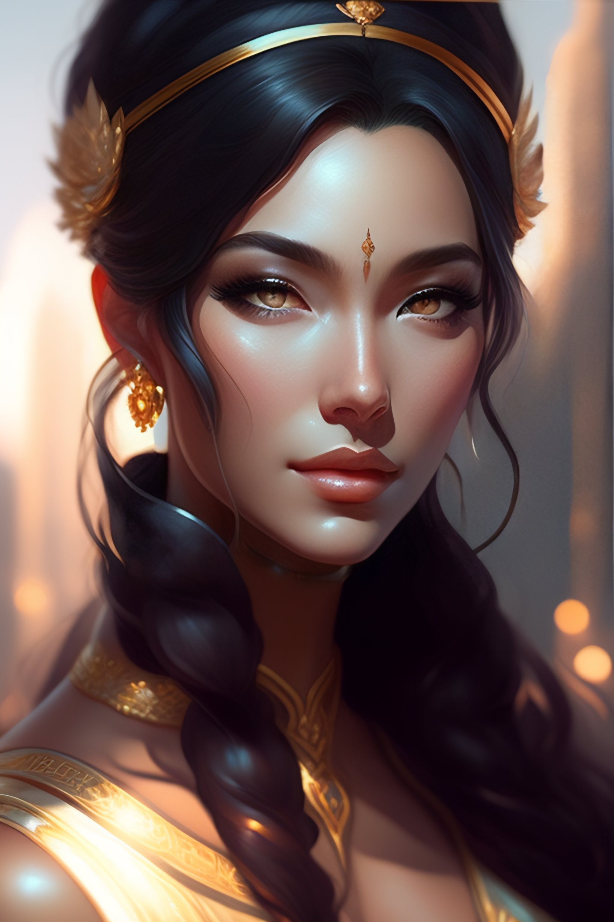 Lexica - Goddess of beauty wide angle view, highly detailed, artgerm ...
