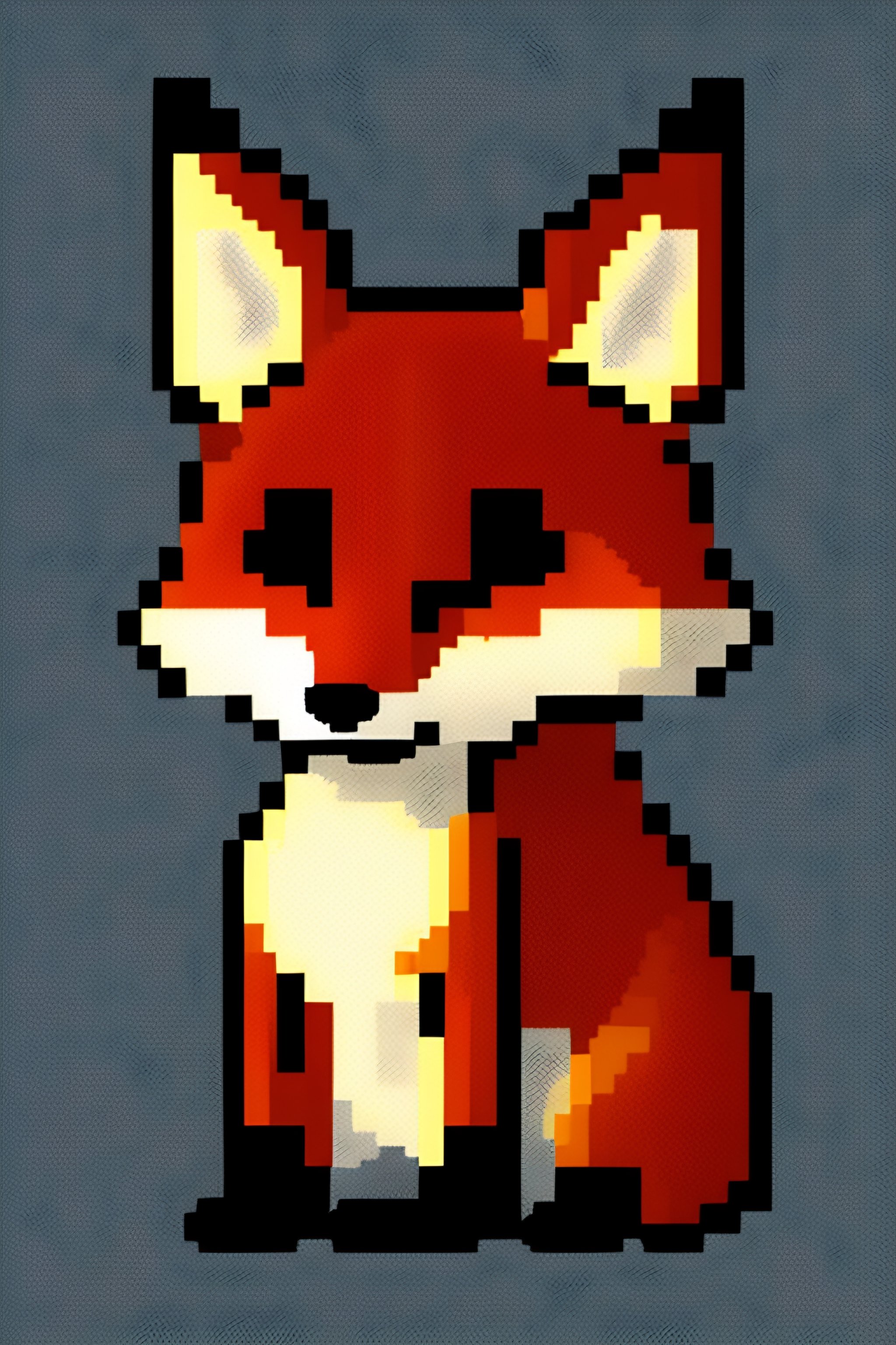 Lexica X Pixel Art Of A Humanoid Fox