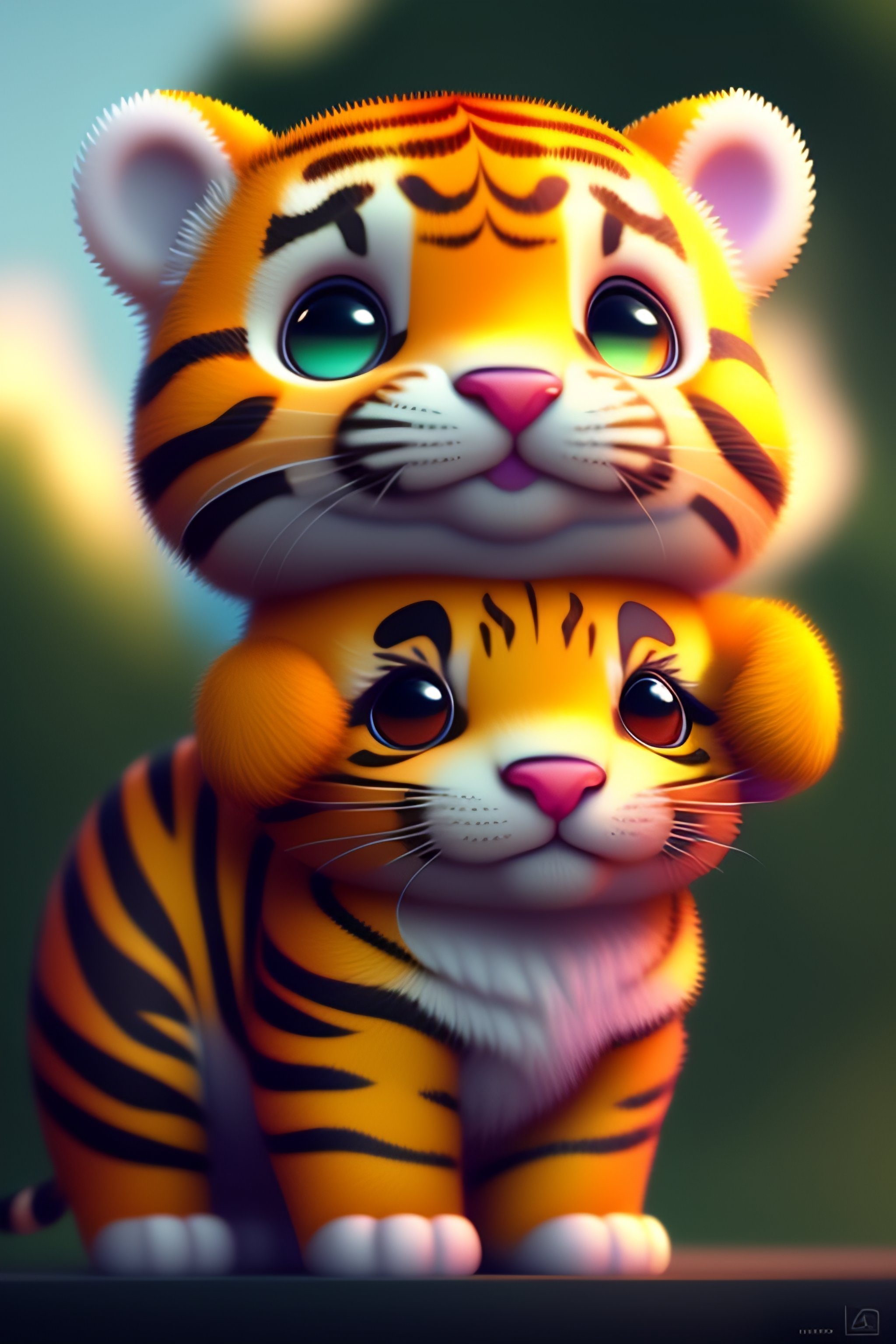cute cartoon tigers