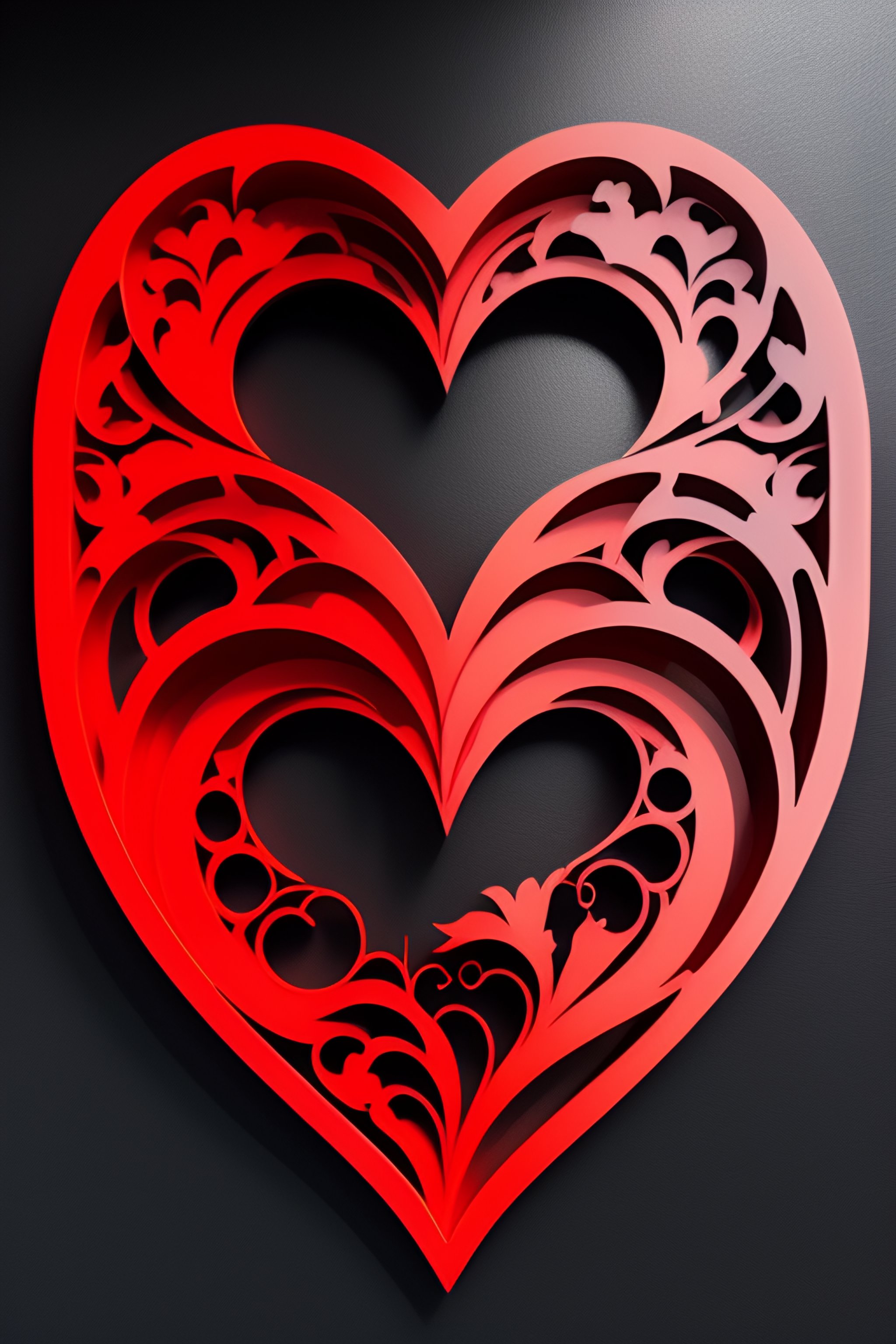 Lexica - Valentines themed Laser cut wall decor
