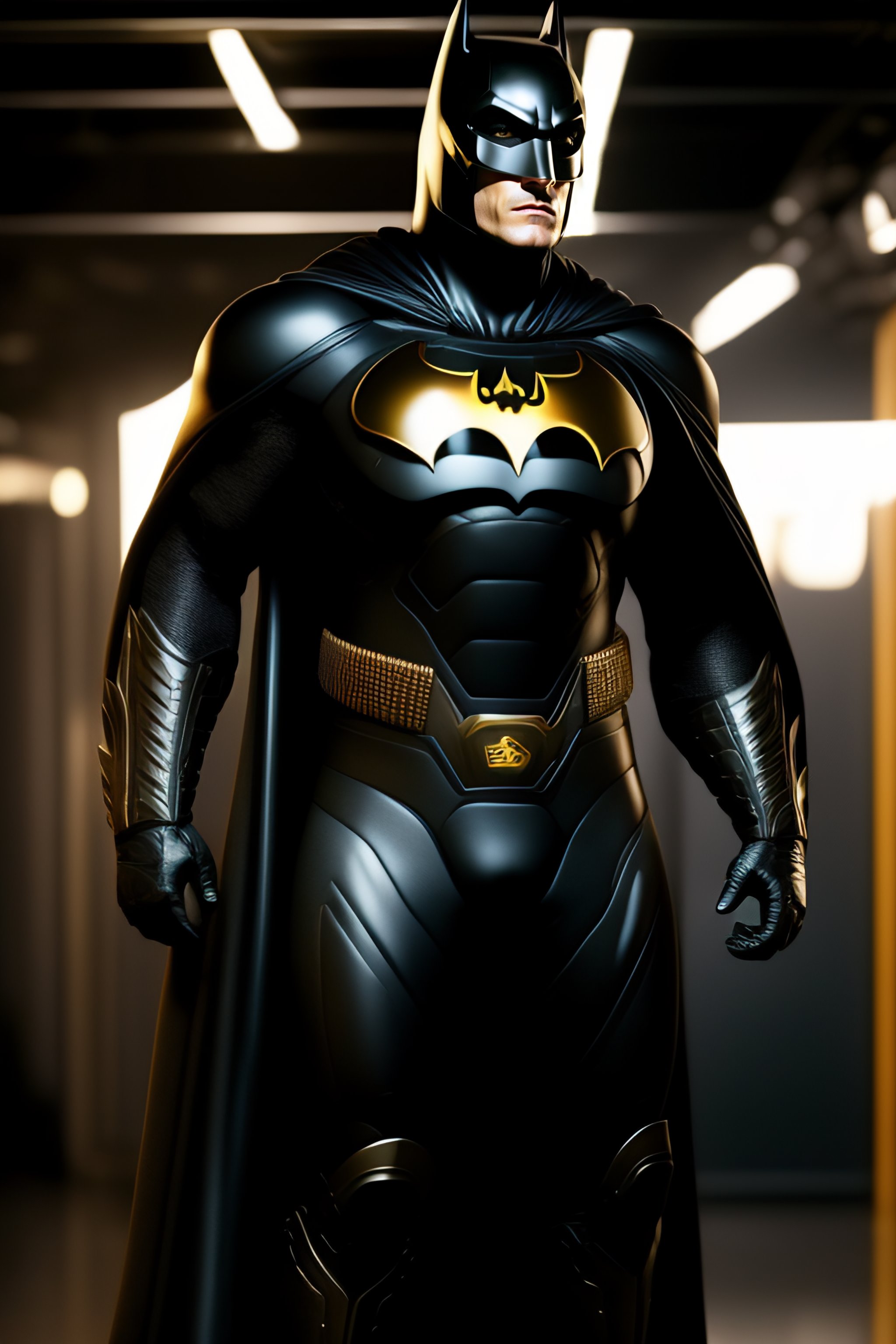 Lexica - Joaquin Phoenix as bruce wayne with batsuit in batman movie, full  body