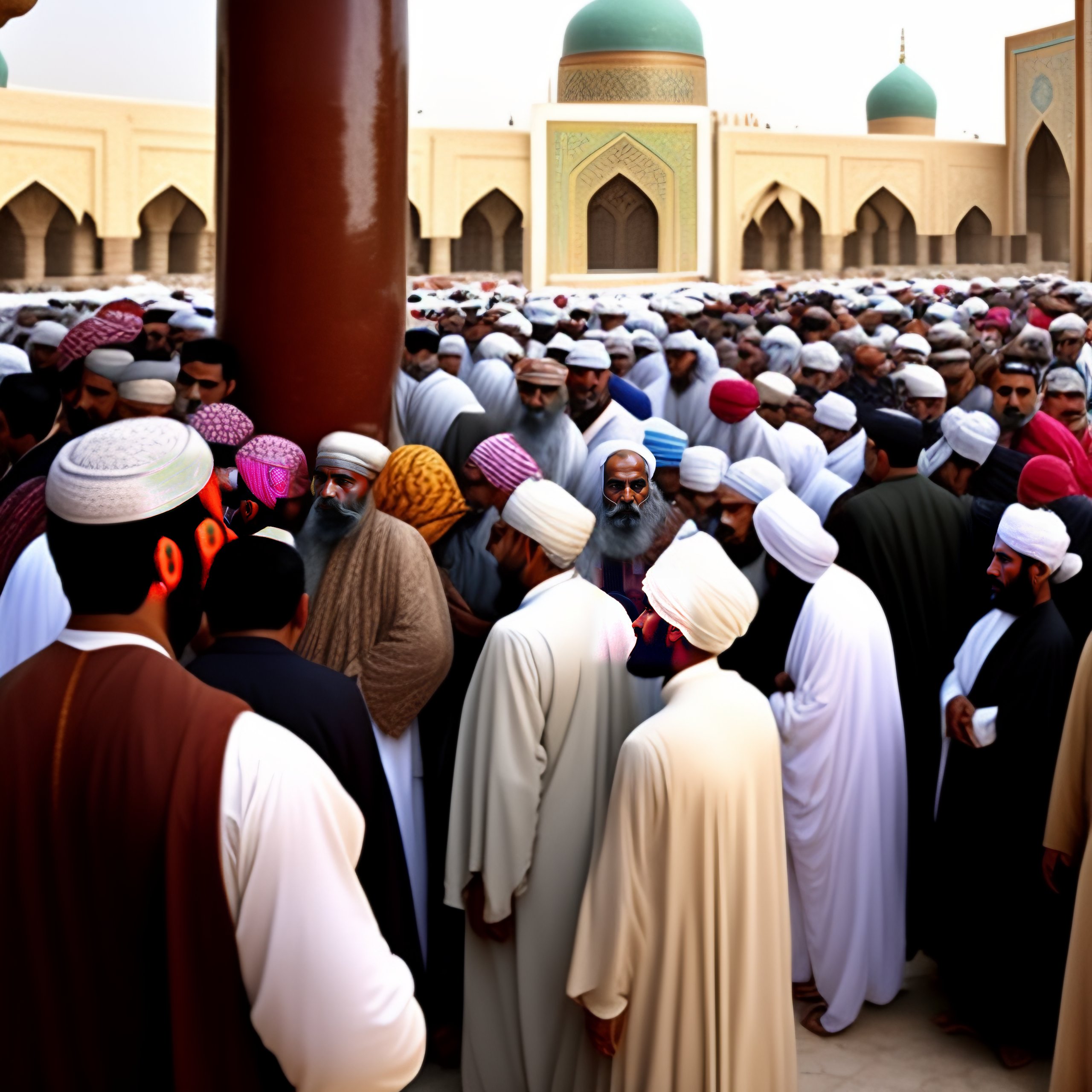 Lexica - Group of Islamic scholars in 8th century Baghdad, Iraq. At the ...