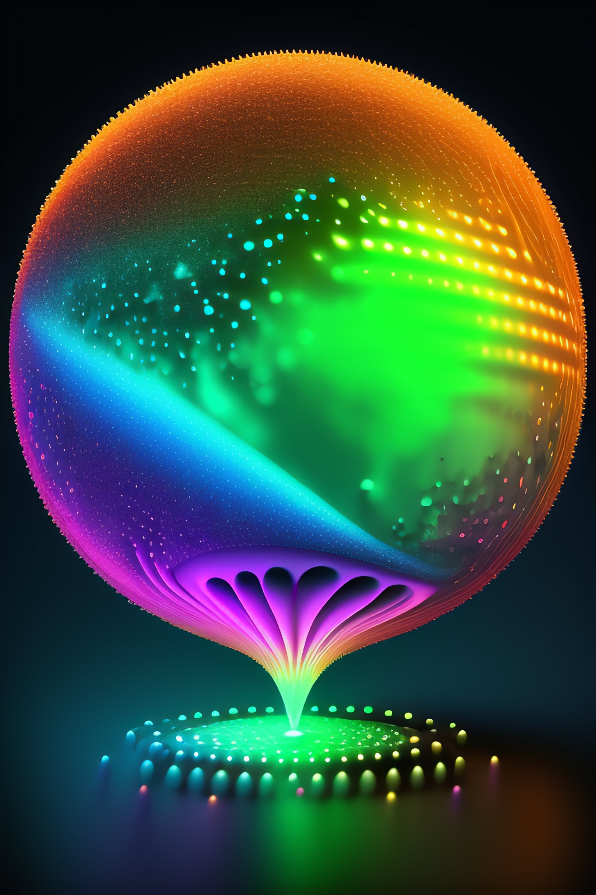 Lexica - Neon effect neural network connect with dots