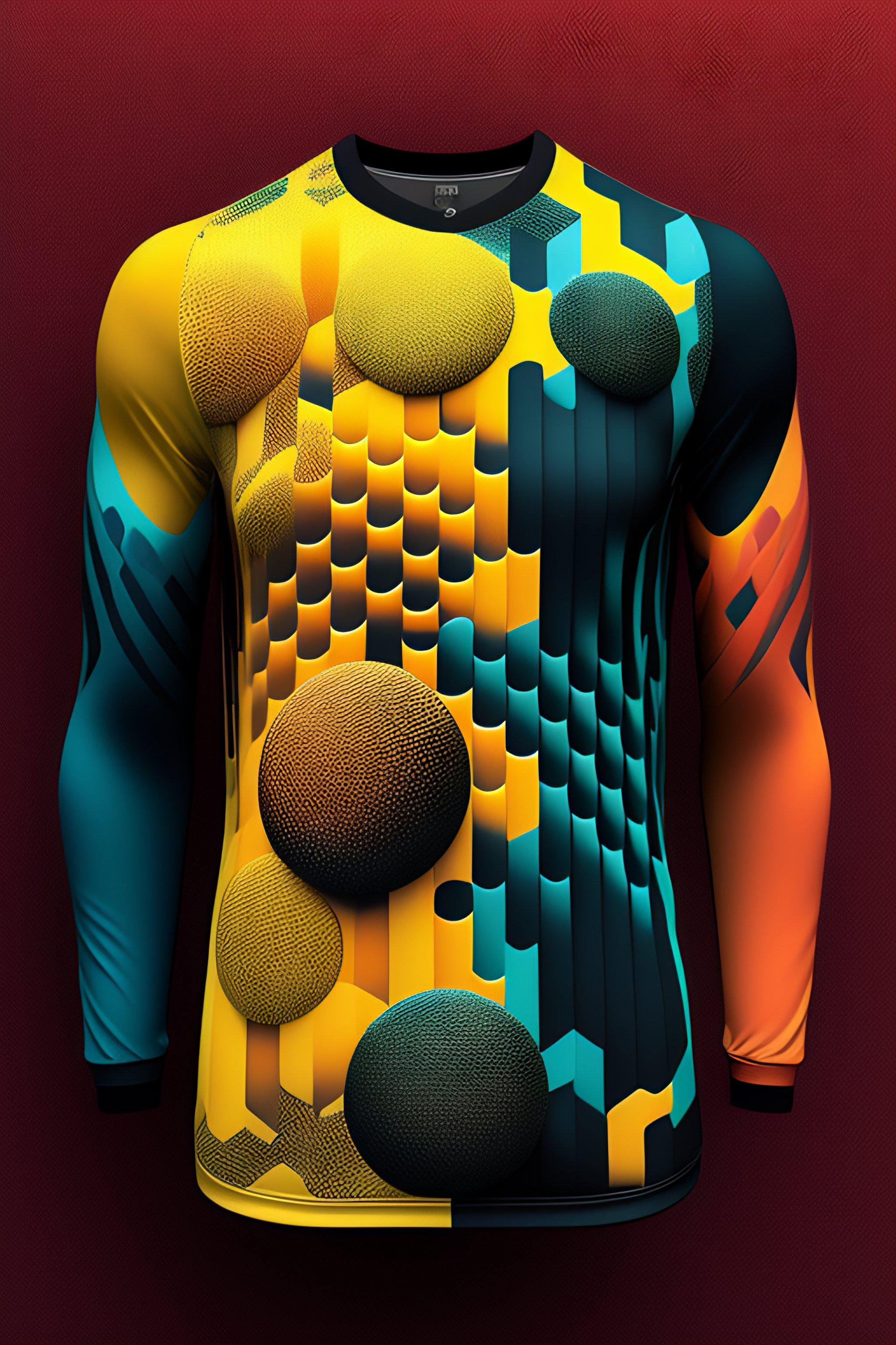 Lexica - 3d abstract halftone jersey pattern