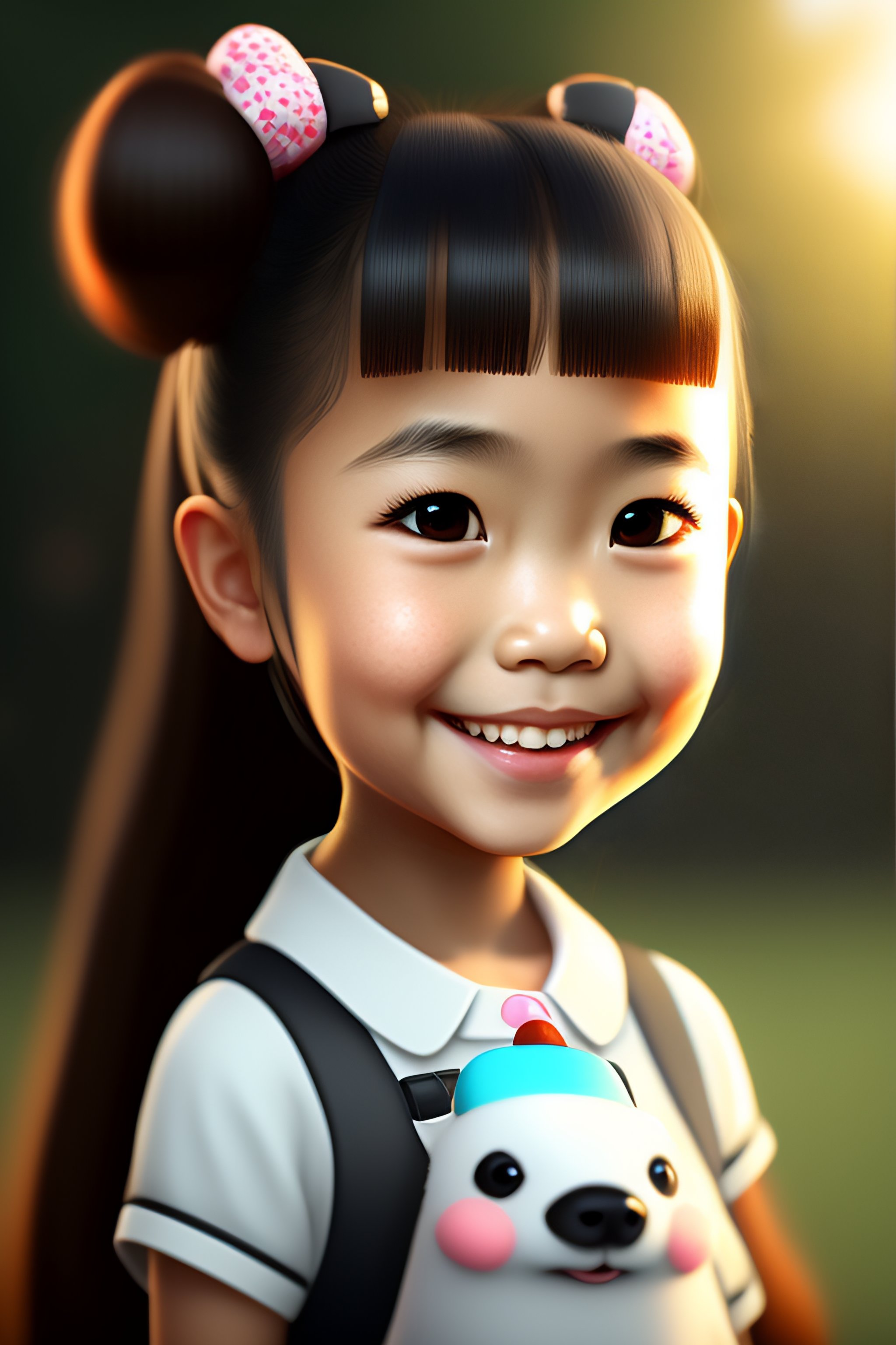 Cartoon Asian Bunnies: Stock Images - 82gfq1x
