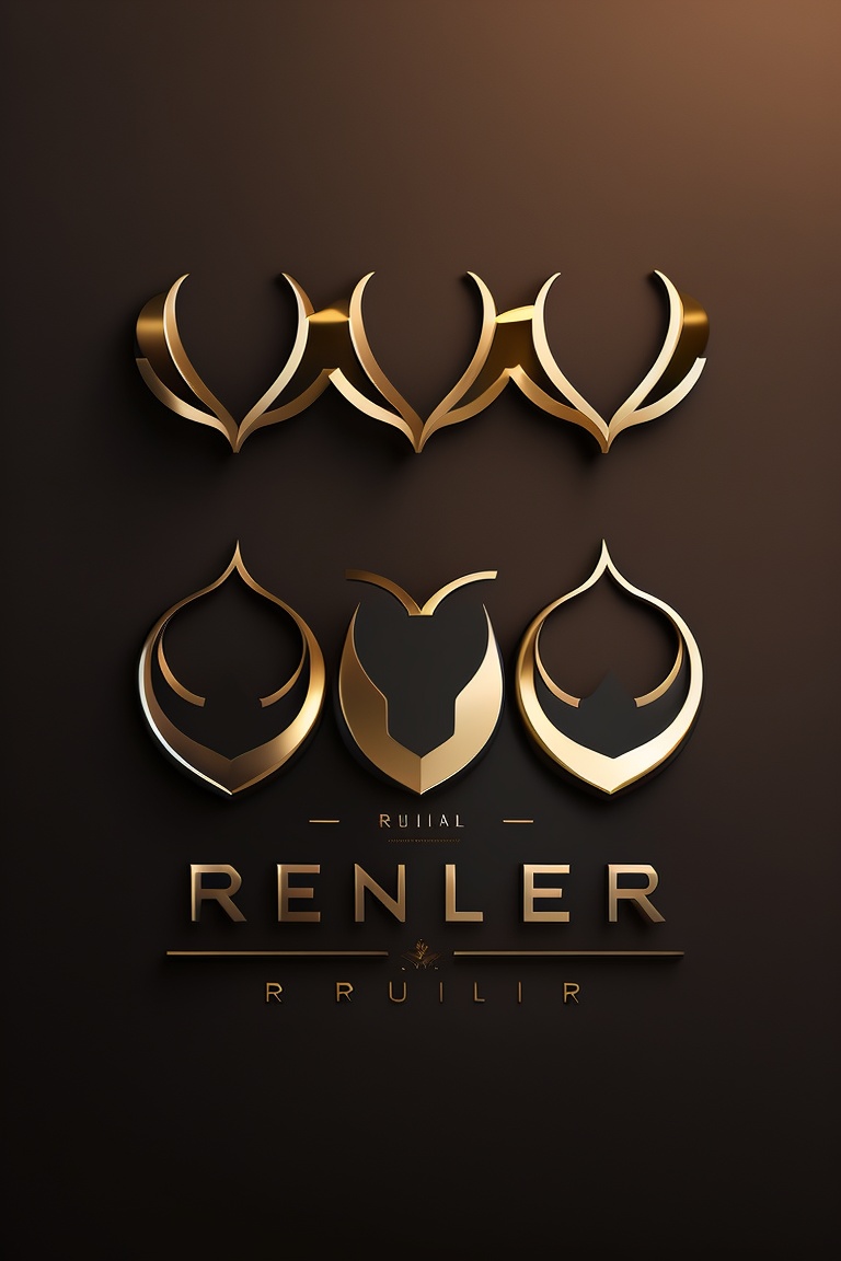 Lexica Modern reindeer logo with brand name is Three Reindeers