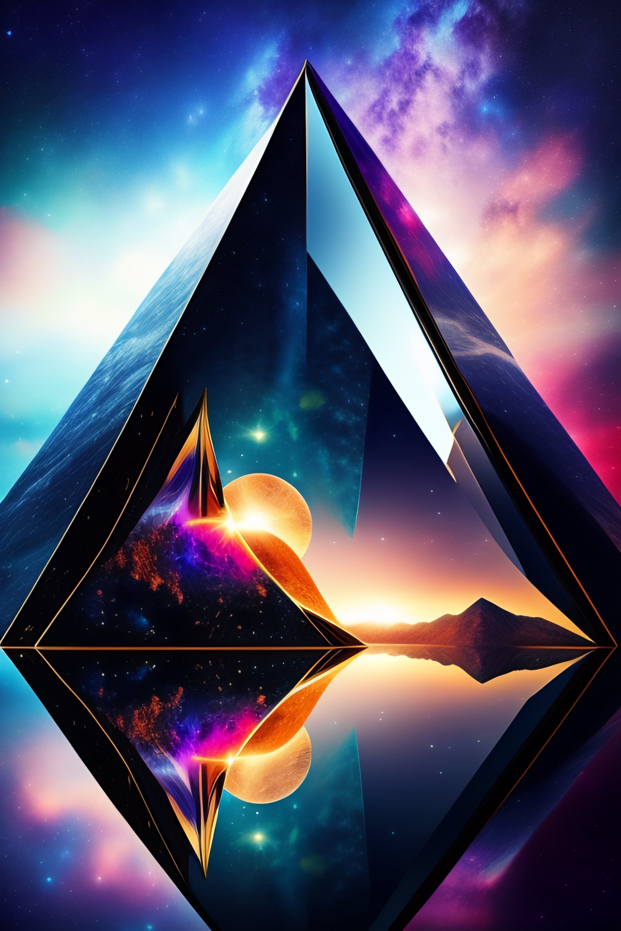 Lexica - Mirror pyramids in galaxy