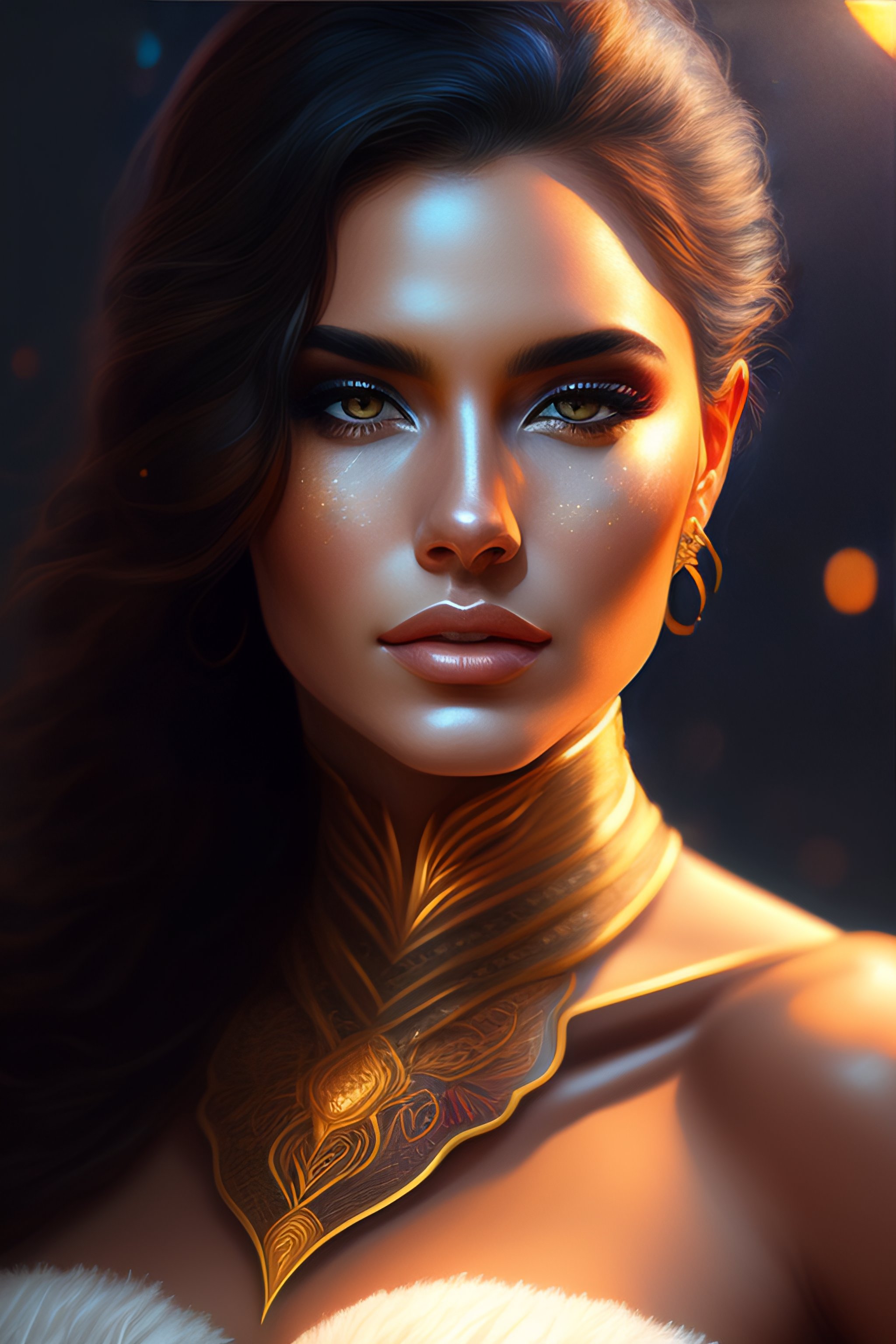 Lexica - Beautiful portrait of Hande Ercel, face painting, dramatic ...