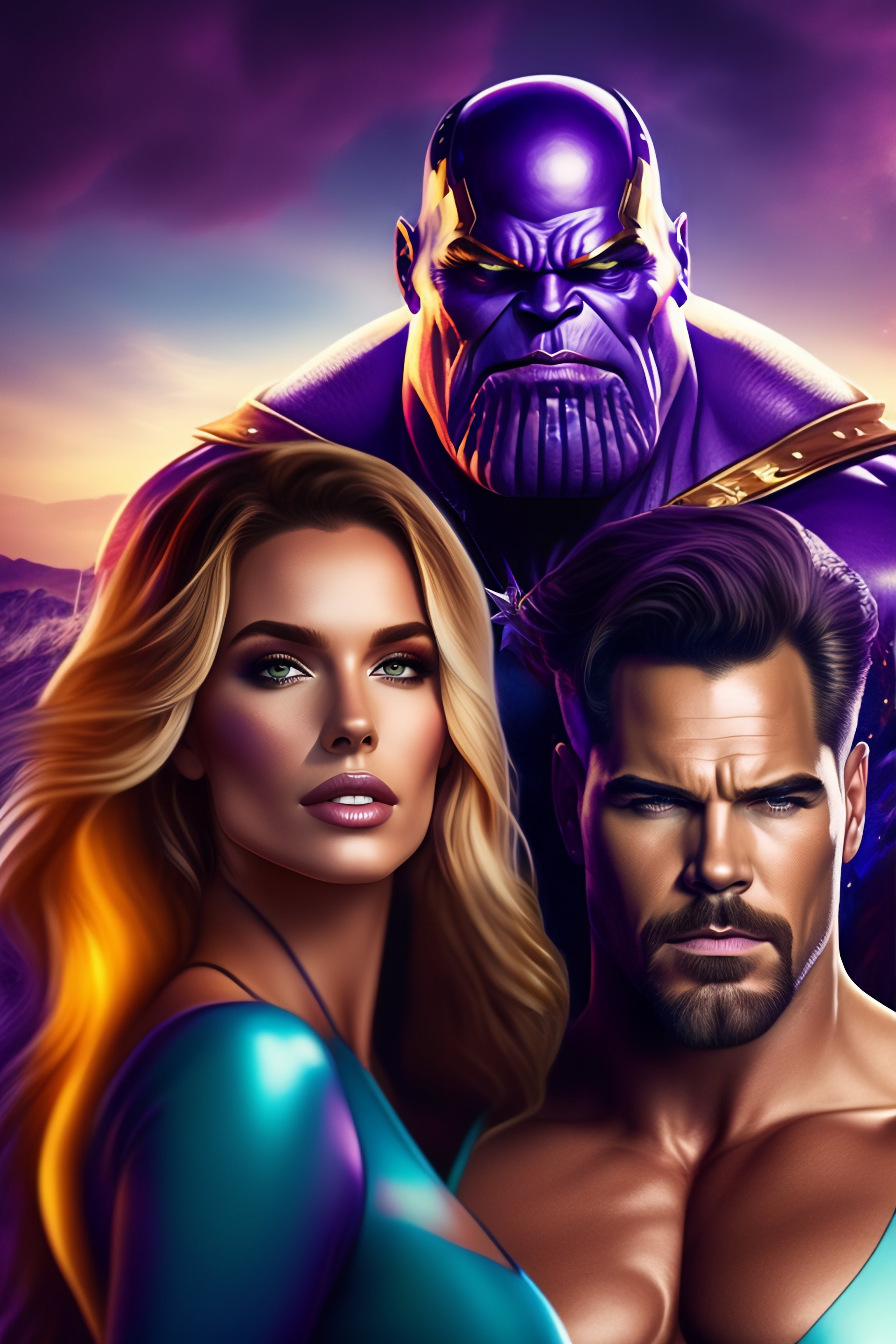Lexica - Thanos with girls drunk at a pool party drinking whiskey, add ...
