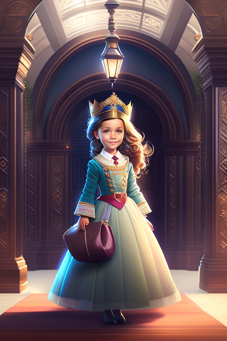 Lexica - Introduce Princess Ava, the royal library, and her fascination ...