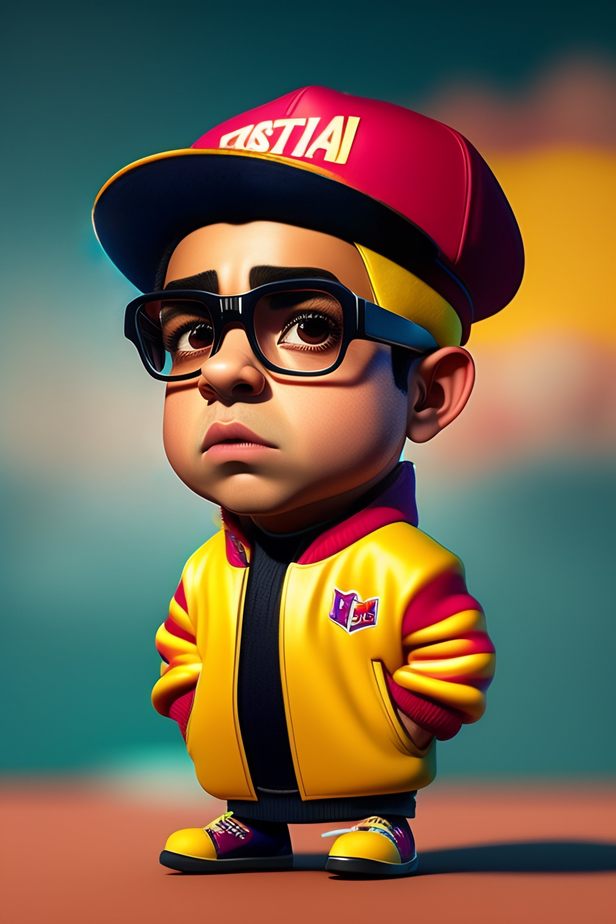 Lexica - The artist bad bunny depicted as a Pixar character