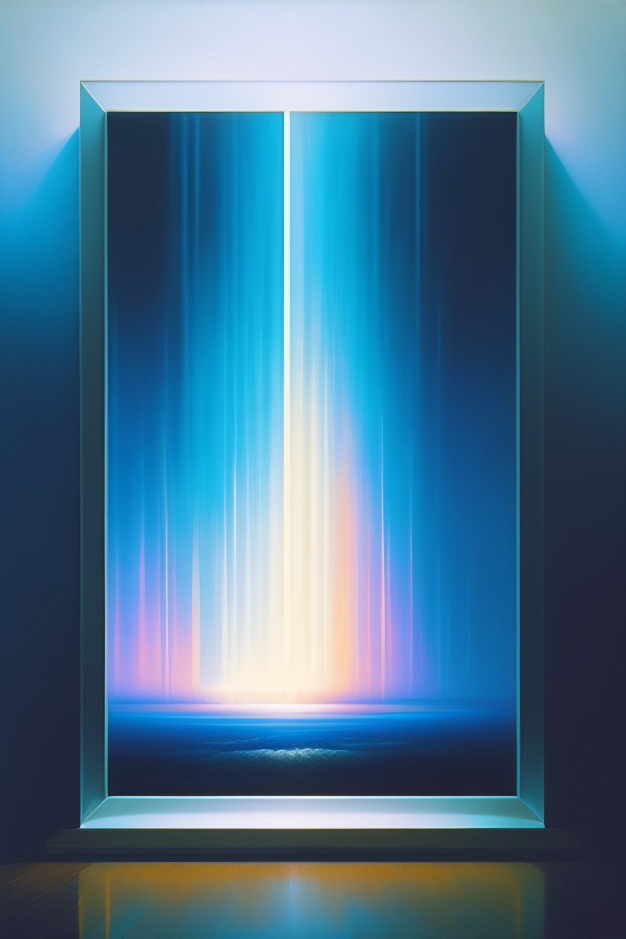 Lexica - A very complex gigantic reflective glowing tesseract rectangle ...
