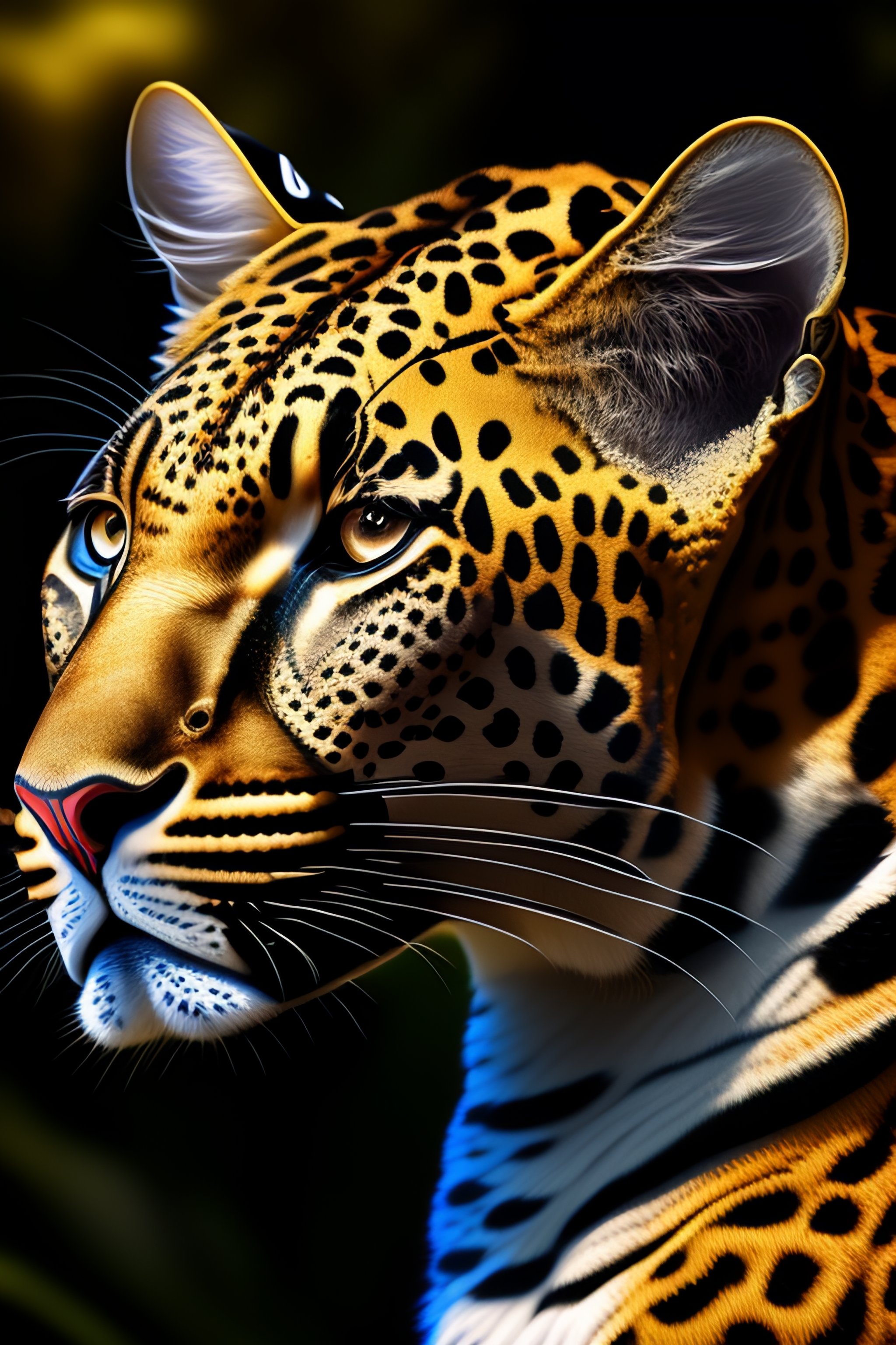 Lexica - Close up profile of a bow tied leopard, hyper realistic ...