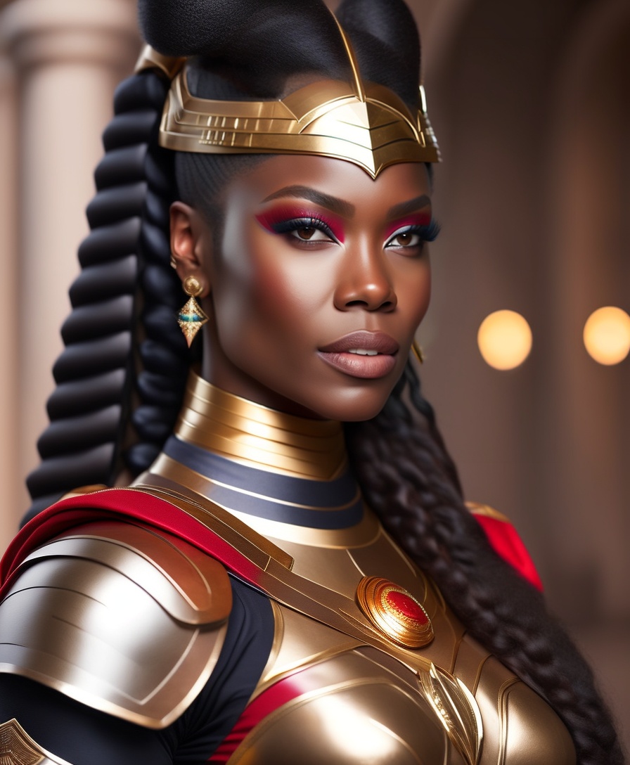 Lexica - A fierce and noble warrior inspired by the character of Okoye ...