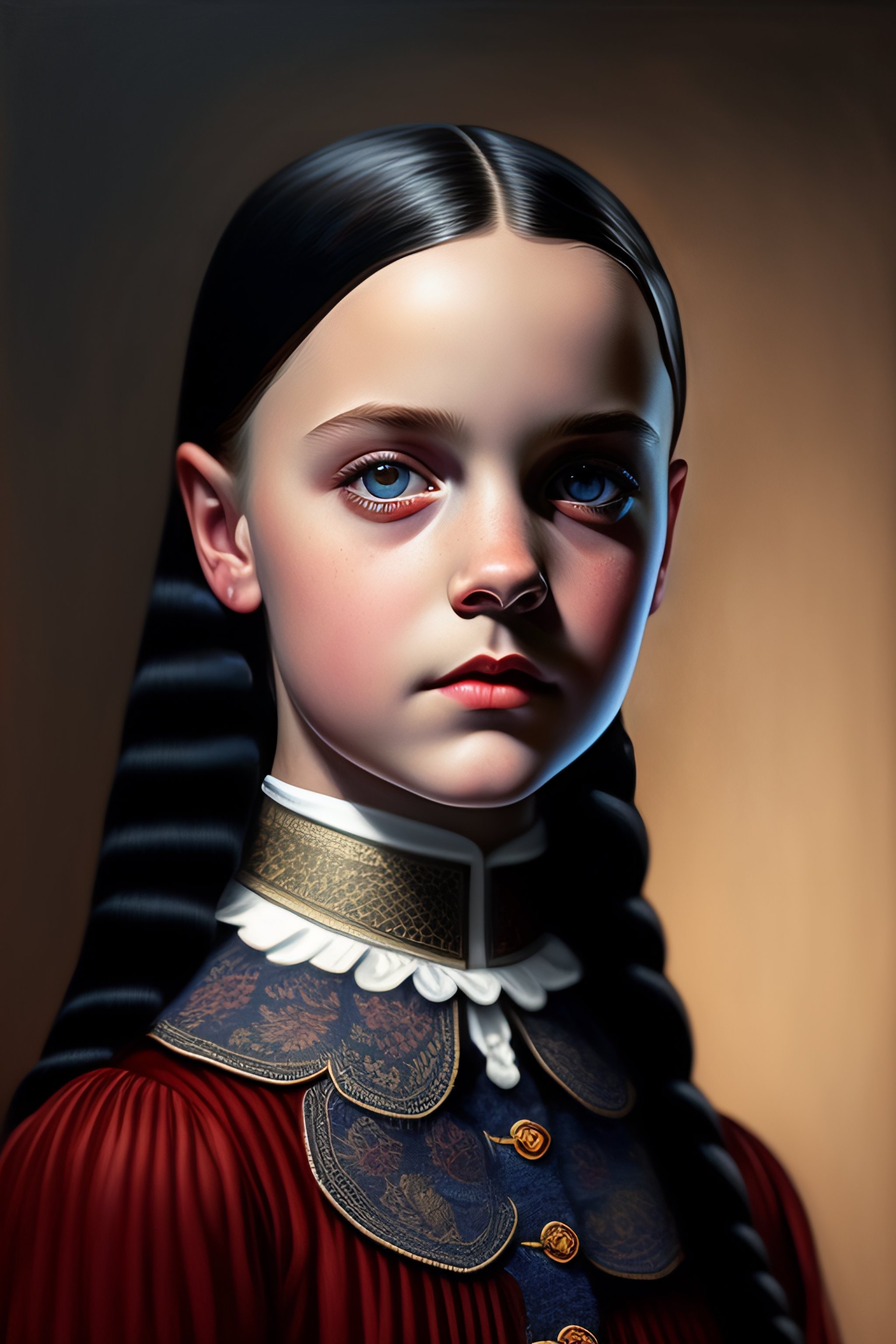 Lexica - Detailed paint of wednesday addams, highly detailed paiting by ...