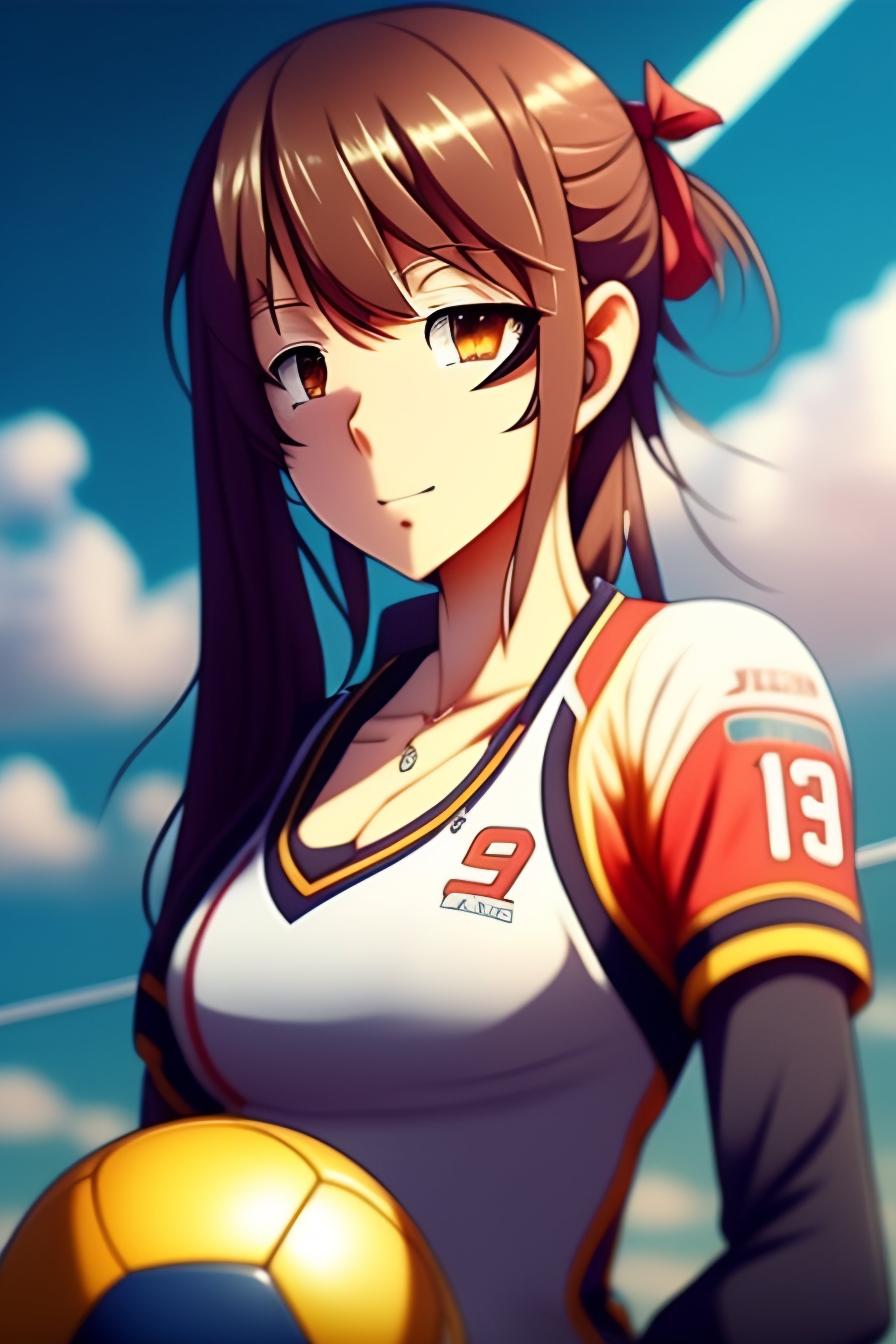 This picture come from internet  Volleyball anime, Volleyball girls,  Kawaii anime girl