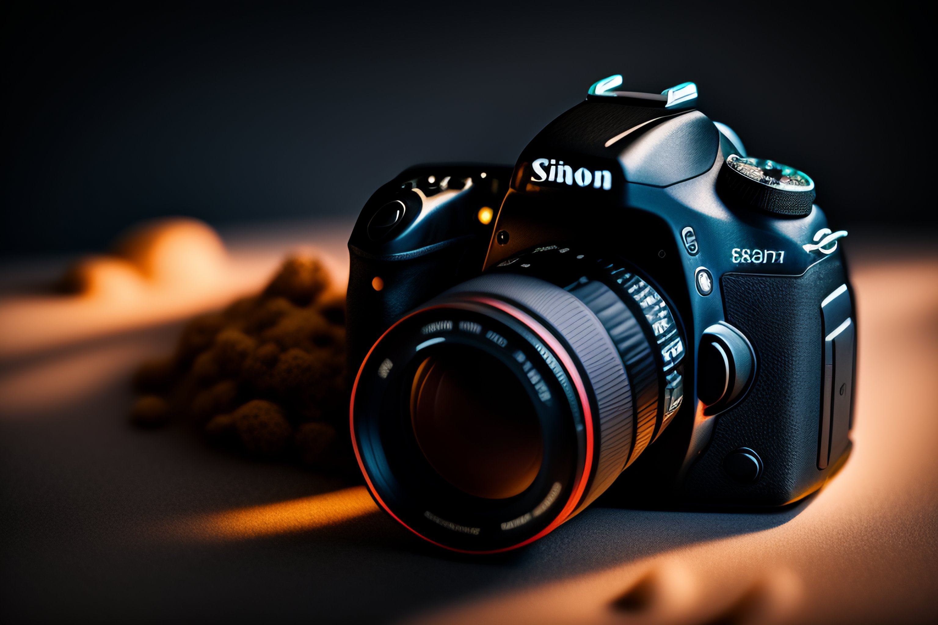 Lexica - Highly detailed dslr camera, black smoky background