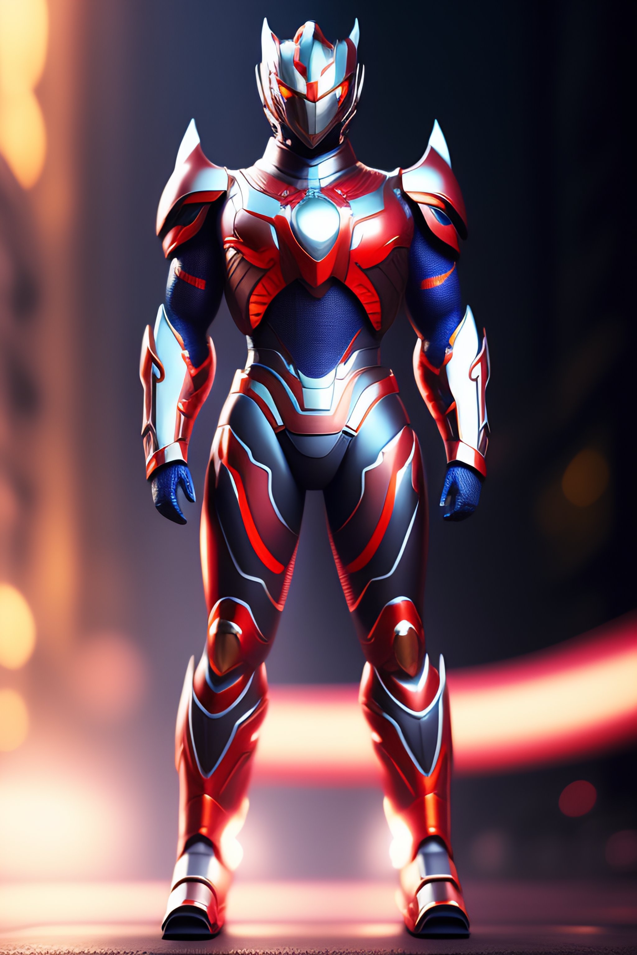 Lexica Ultraman Full Body Cinematic Style Digital Art Render With Mechanical And Futuristic