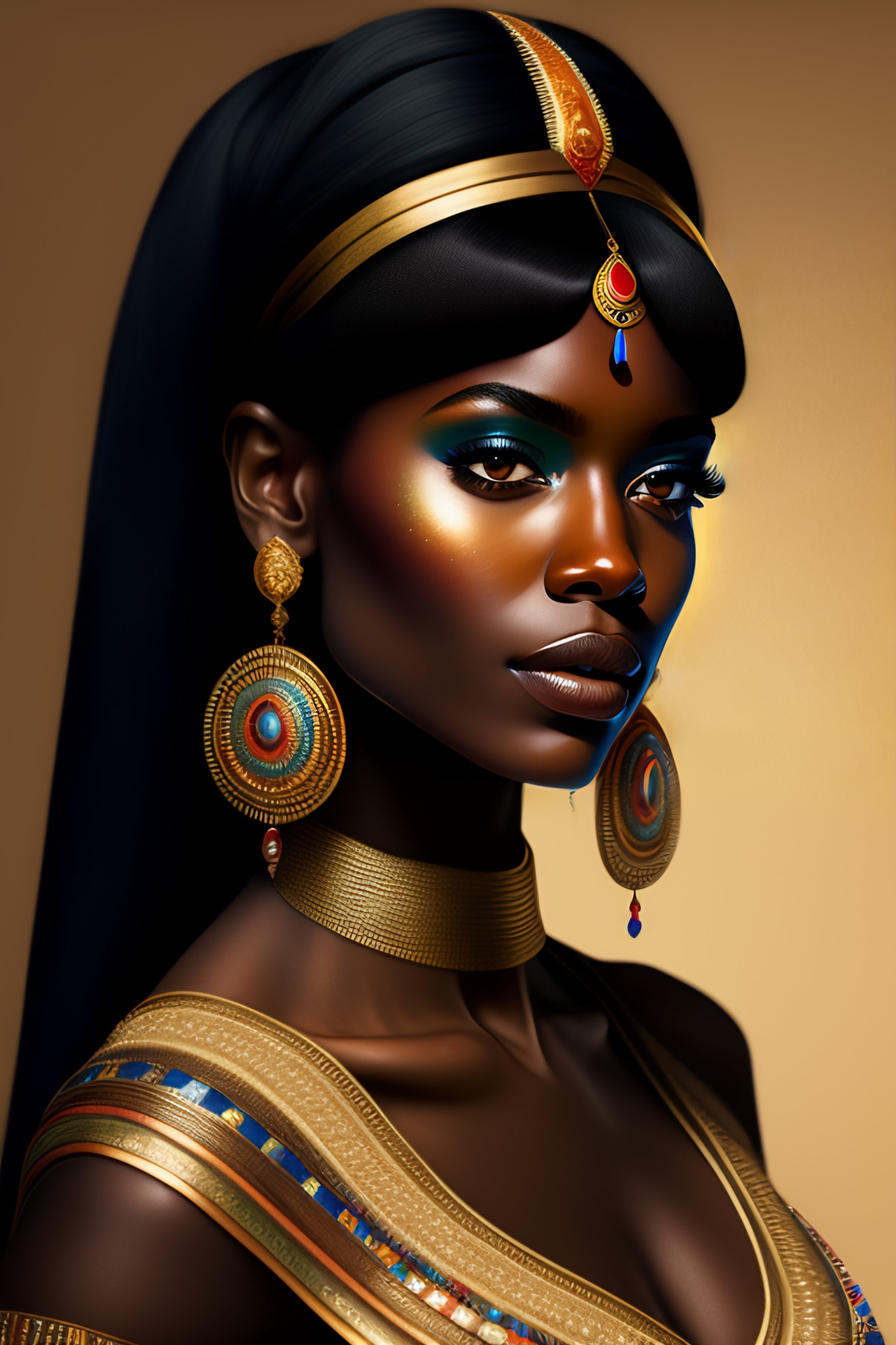 Lexica Attractive Dark Skinned Cleopatra By Sam Spratt