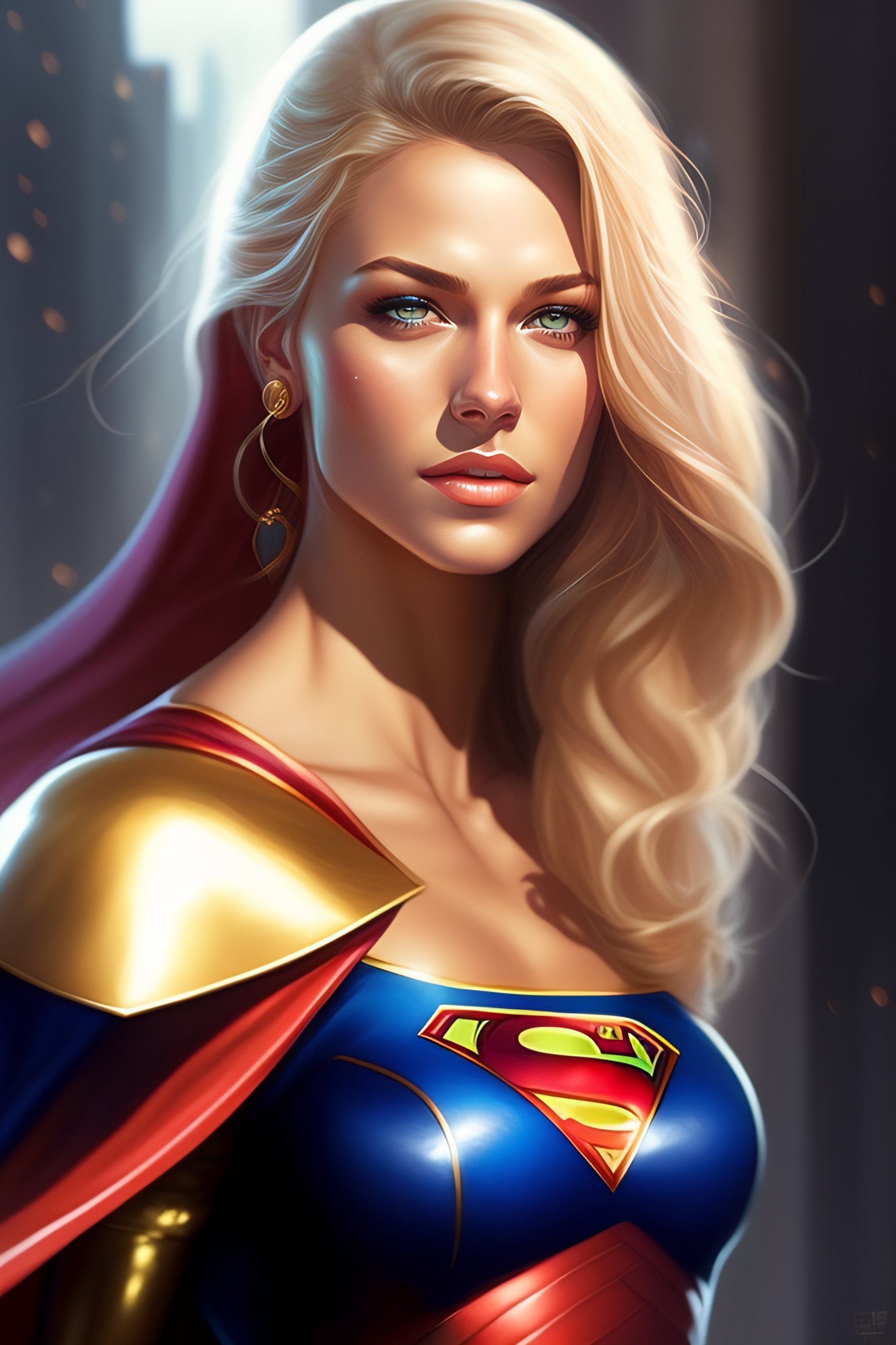 Lexica - Melissa Benoist as Supergirl wearing a crop top, blonde hair ...