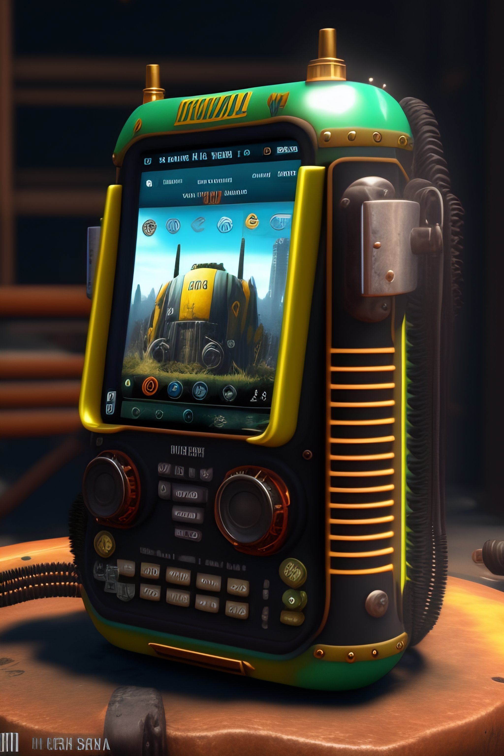 Lexica - An extremely complex Fallout 4 Mobile phone,Waste punk