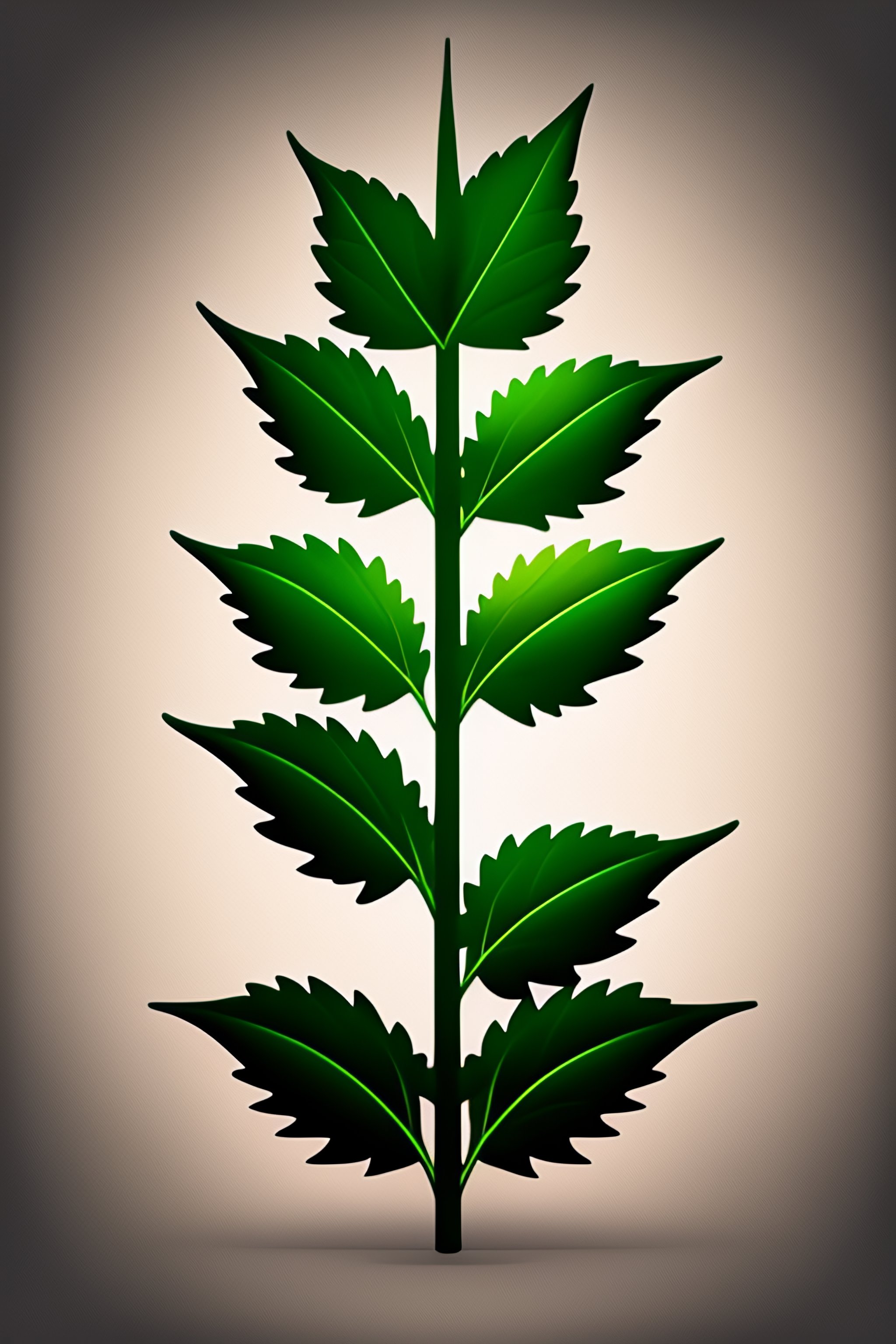 Lexica - Nettle short plant simple shape black only vector icon