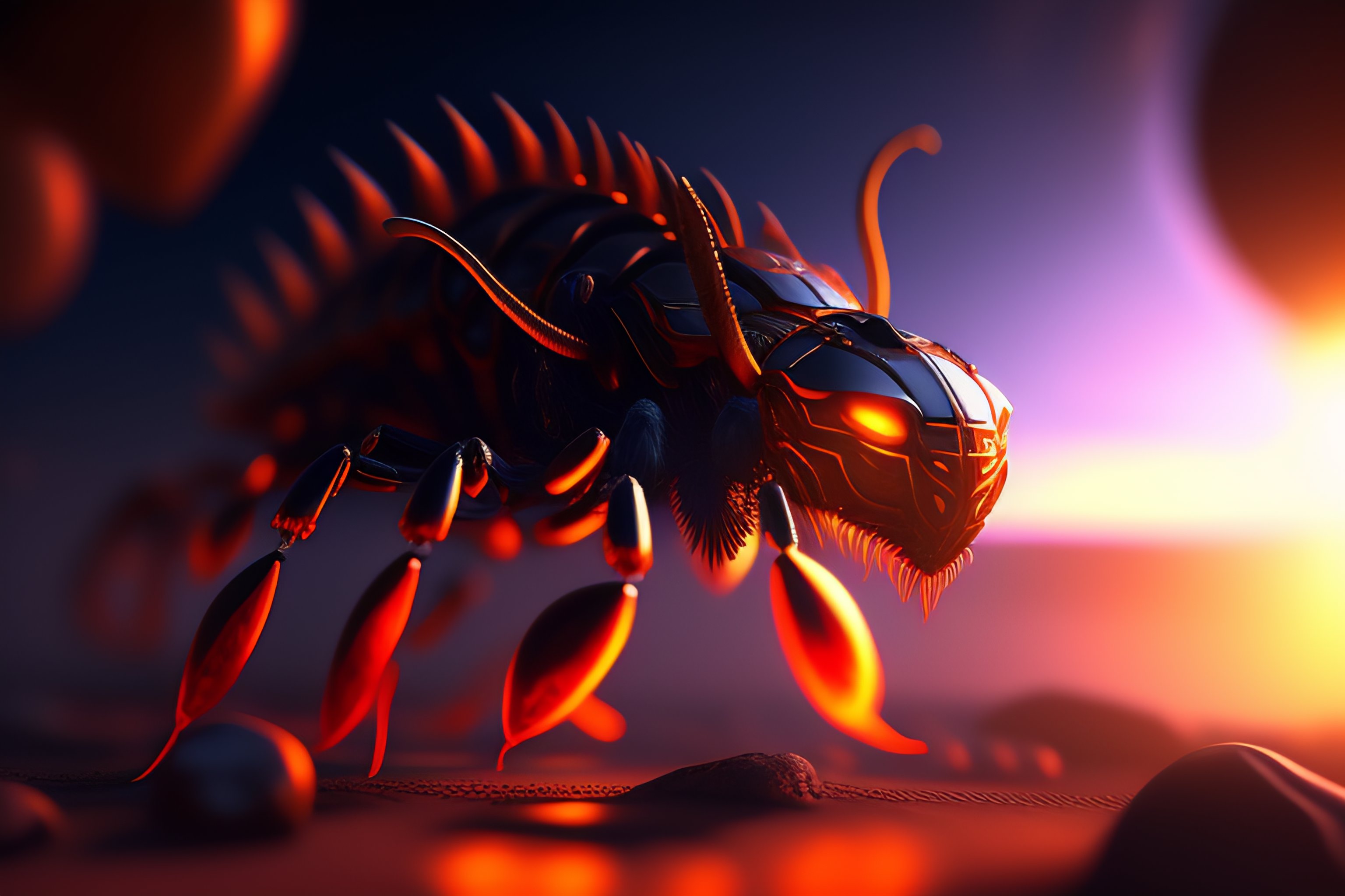 Lexica - An insect like the Hydralisk from StarCraft 2, artstation ...