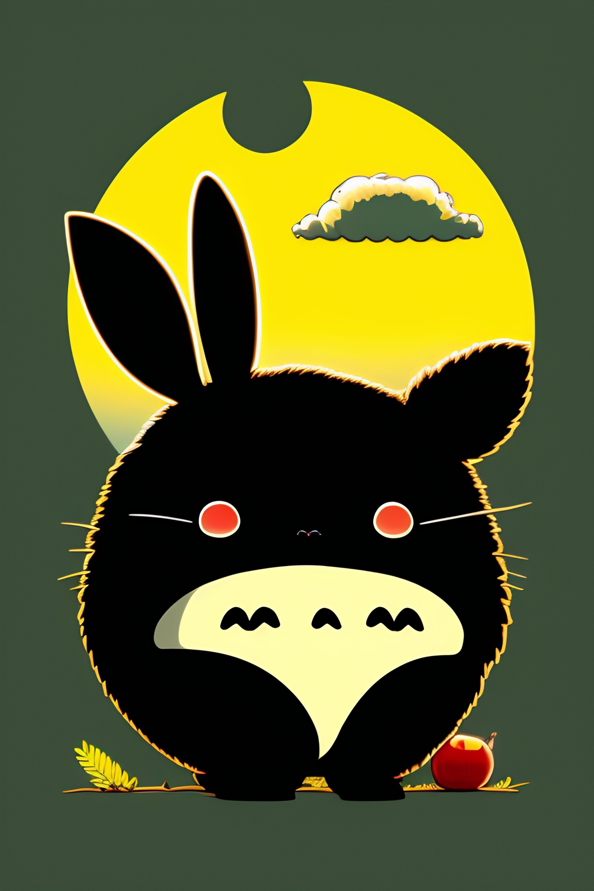 Lexica - Black rabbit in the style of the anime 