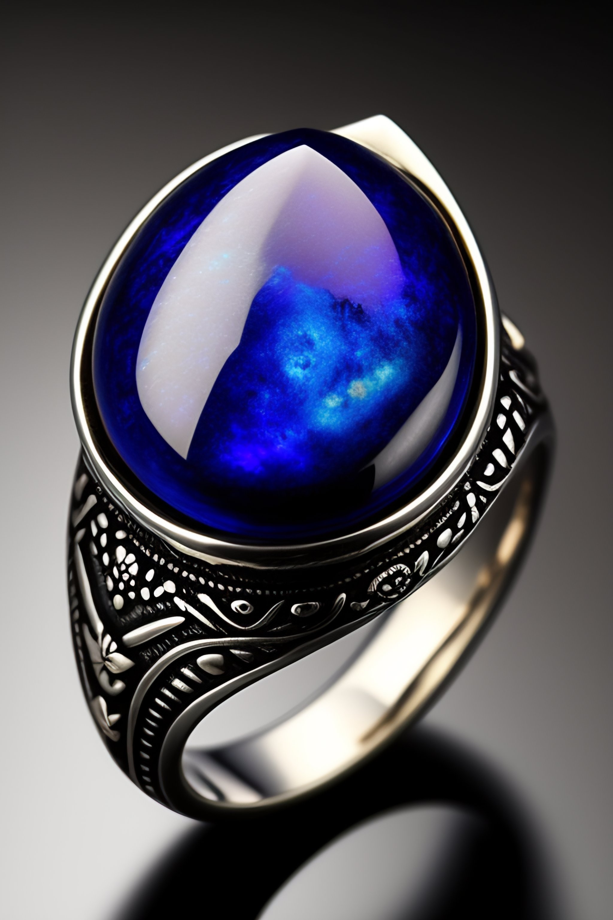 Lexica - JEWELLERY SILVER RING FANTASY ART OXIDAZID
