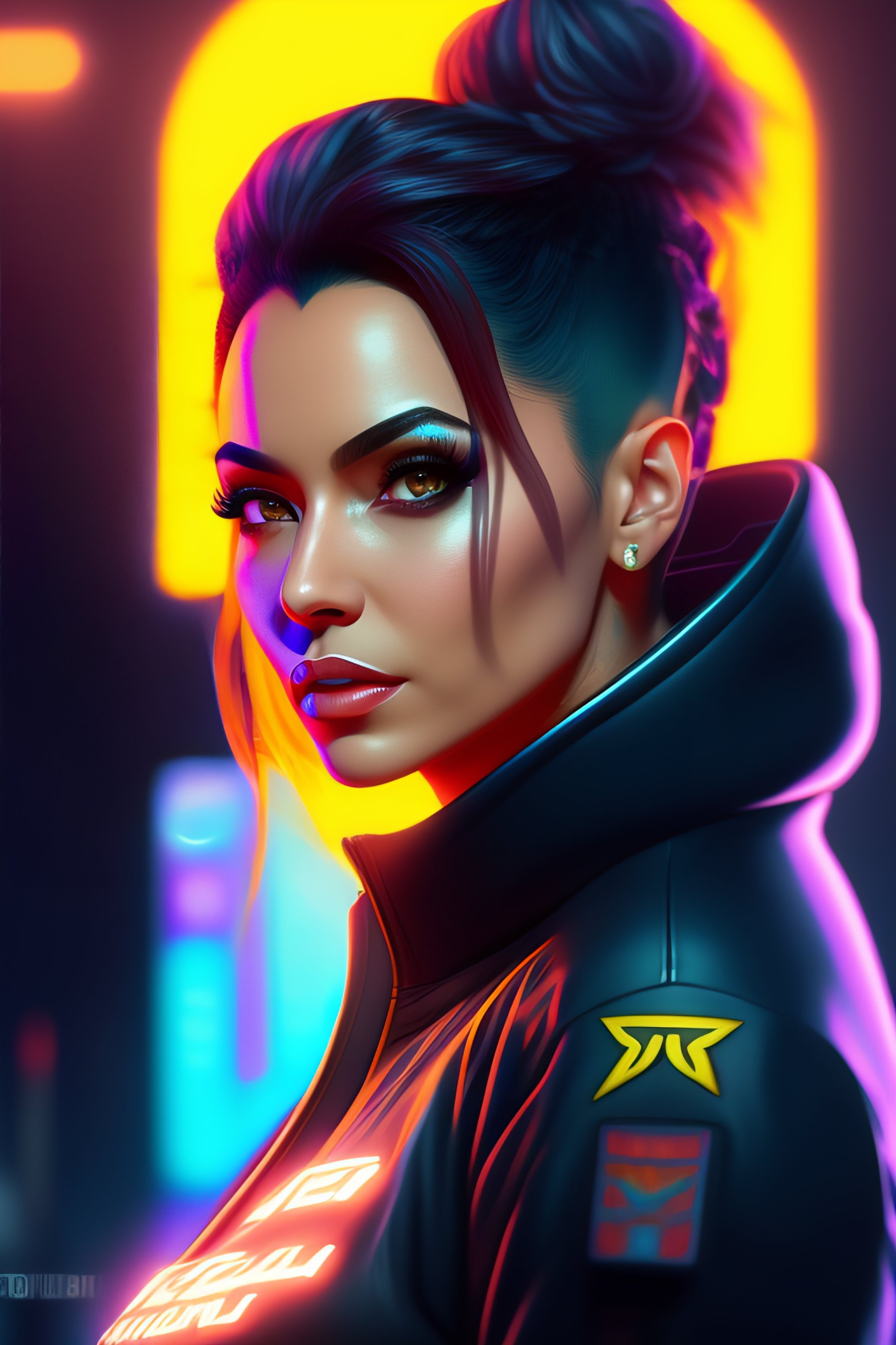 Lexica - Cartoon Cyberpunk Luz Noceda portrait,. Cyberpunk 2077, The ...