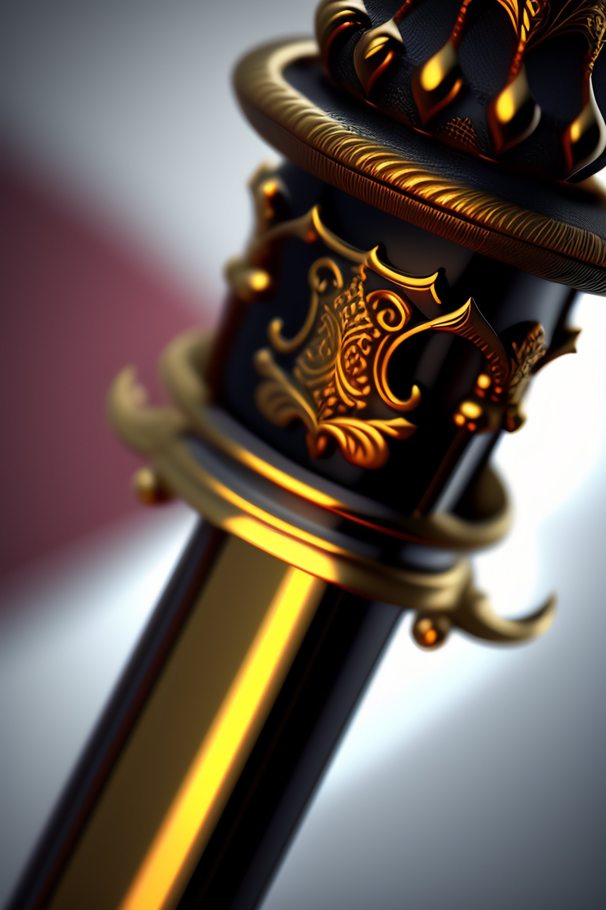 Lexica - Realistic sword, closeup, ornate handle, cinematic lighting ...